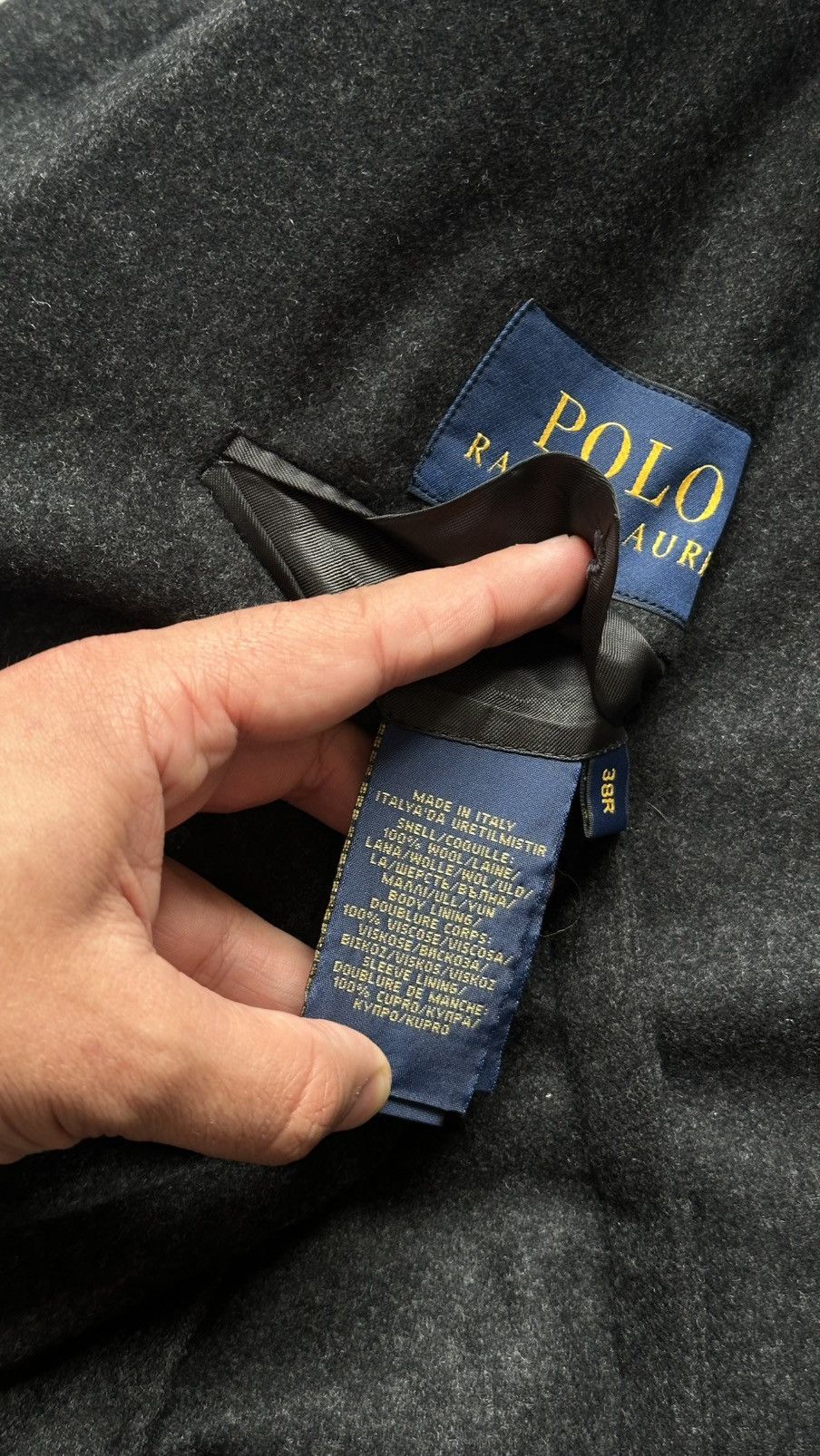 Polo Ralph Lauren Polo Ralph Lauren Wool Blazer With Suede Size 38R - 8 Thumbnail
