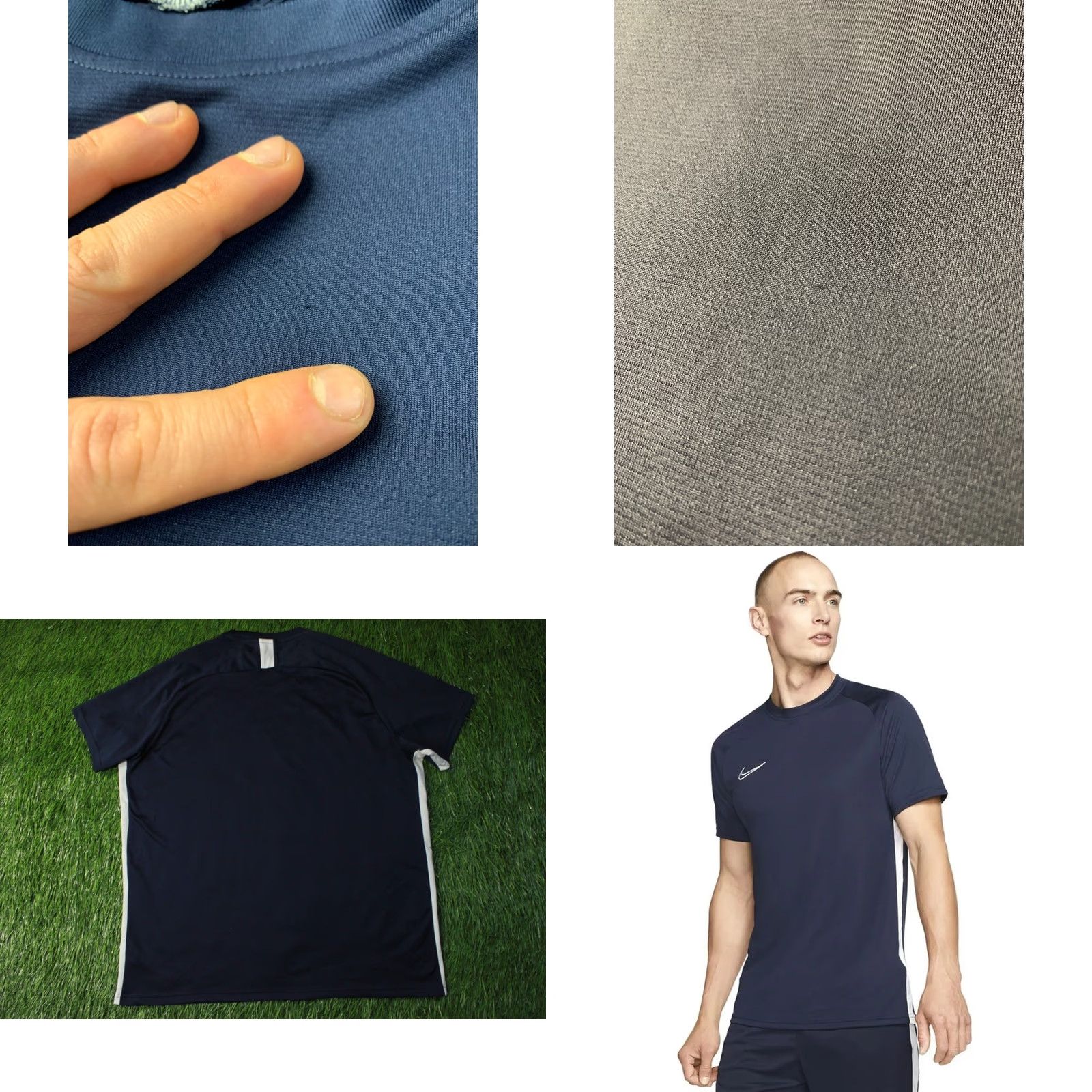 Nike NIKE DRY ACADEMY DRI-FIT ORIGINAL 2020 MEN FOOTBALL SHIRT JERSEY XXL Navy Blue and White Football Nike Dri-FIT Mens Shirt XXL Size US XXL / EU 58 / 5 - 8 Thumbnail