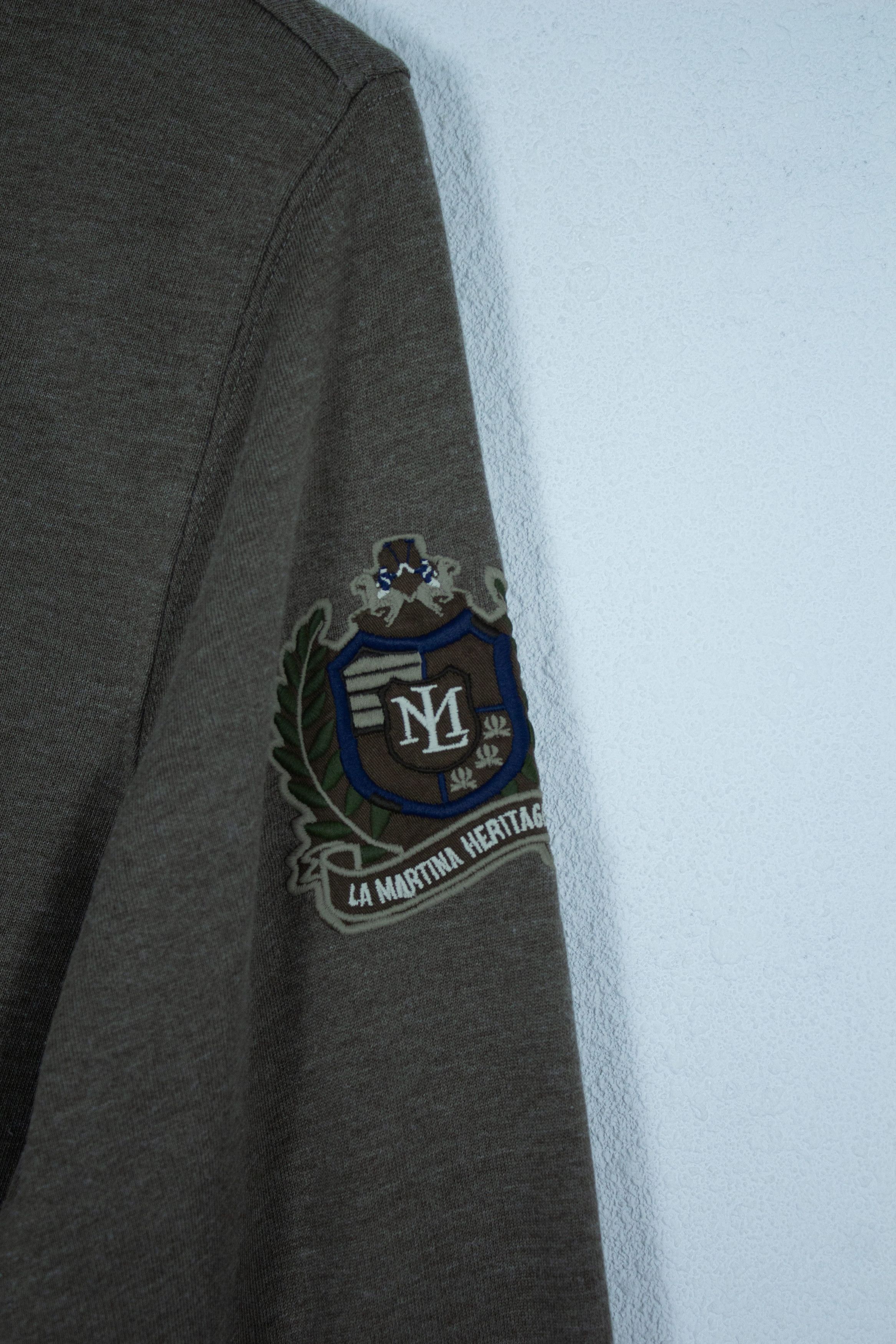 La Martina Vintage La Martina Aspen Polo Letterman Rugby Shirt Size US S / EU 44-46 / 1 - 3 Thumbnail
