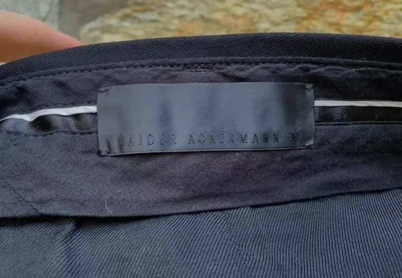 Haider Ackermann Haider Ackermann sizeM Bend your knife and wear wool trouse Size 38R - 4 Thumbnail