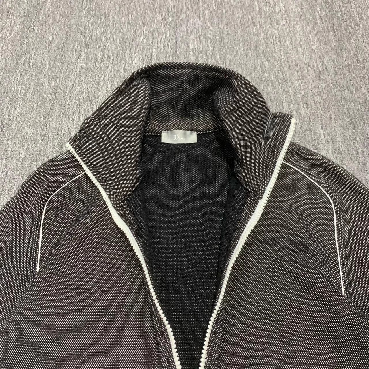 Dior Dior Gray Small Logo Knit Jacket 46 Size US S / EU 44-46 / 1 - 7 Thumbnail