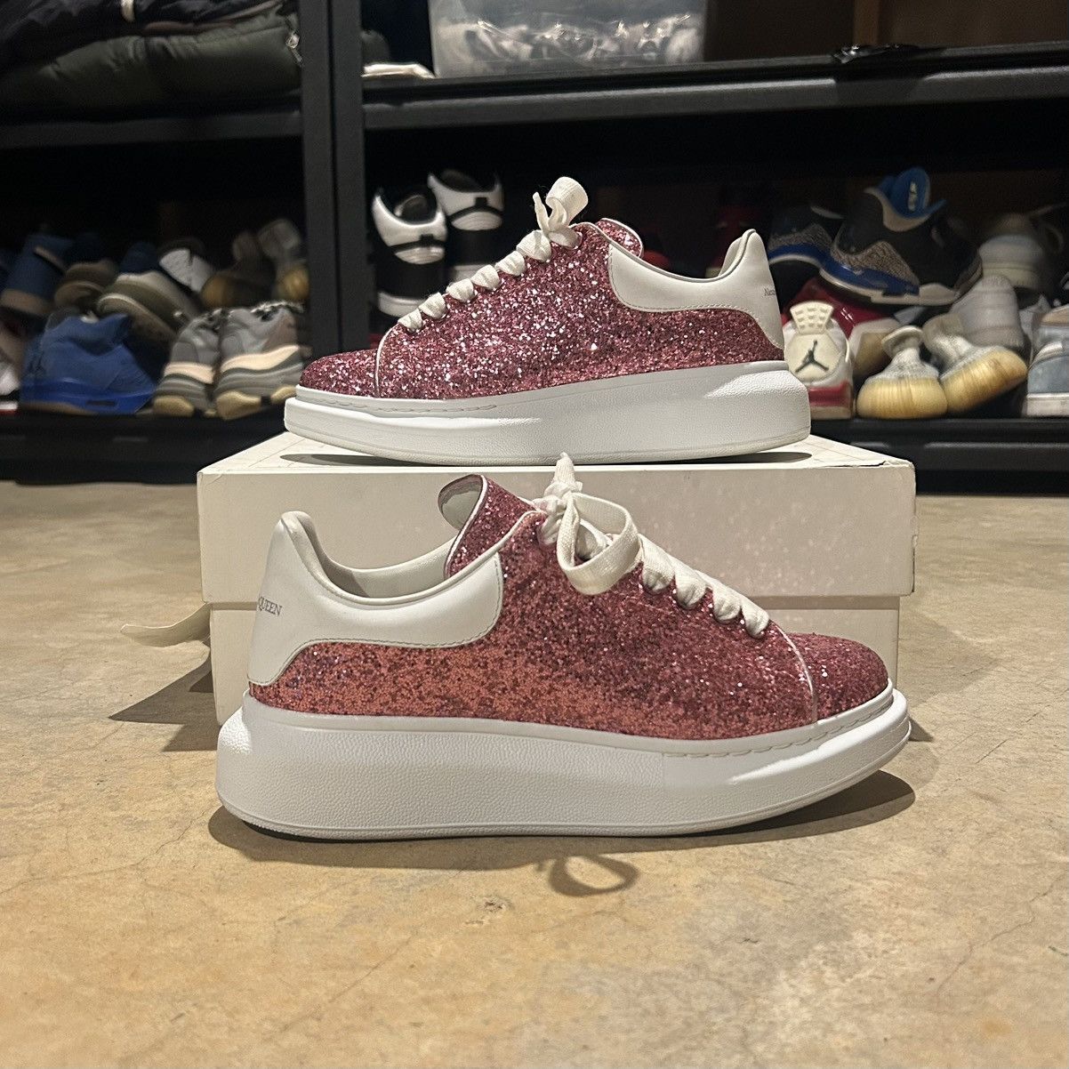 Mcqueen Oversized Alexander Mcqueen Sneaker Glitter Alexander