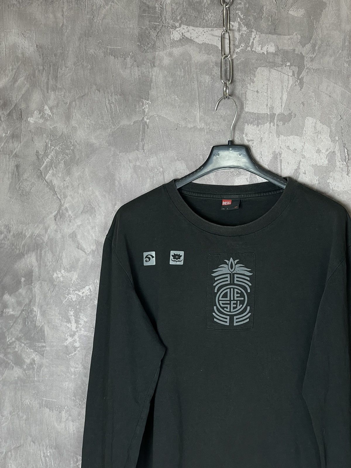 Diesel × Japanese Brand × Vintage Y2K Vintage Diesel Longsleeve T Shirt Archive Hype Size US L / EU 52-54 / 3 - 4 Thumbnail