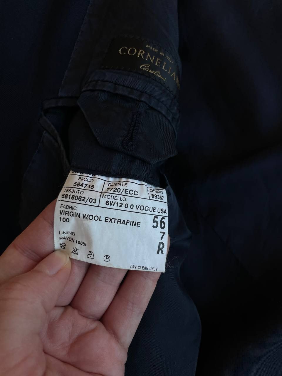 Corneliani Corneliani Blazer Sz 56 – Black with Blue Sheen Size 48R - 8 Thumbnail