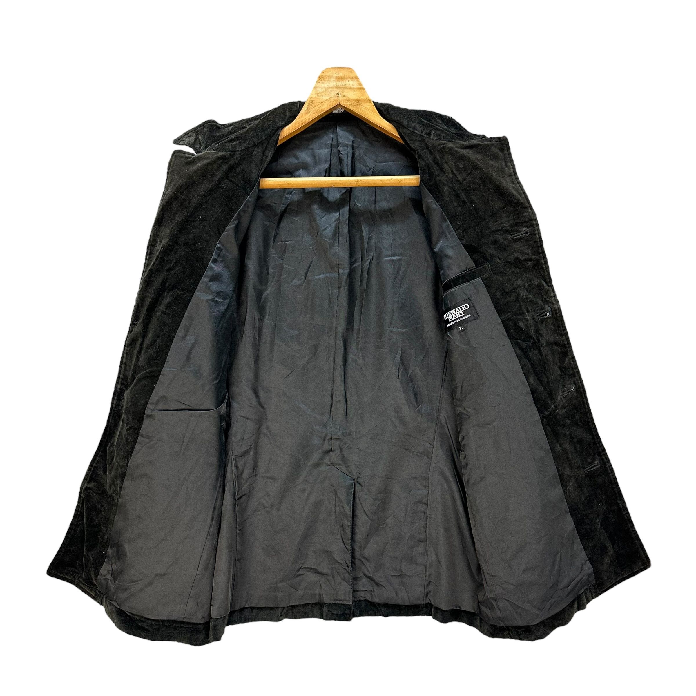 Tornado Mart TORNADO MART Black Velvet Jacket Avant Garde #A56-1292 Size US L / EU 52-54 / 3 - 6 Thumbnail
