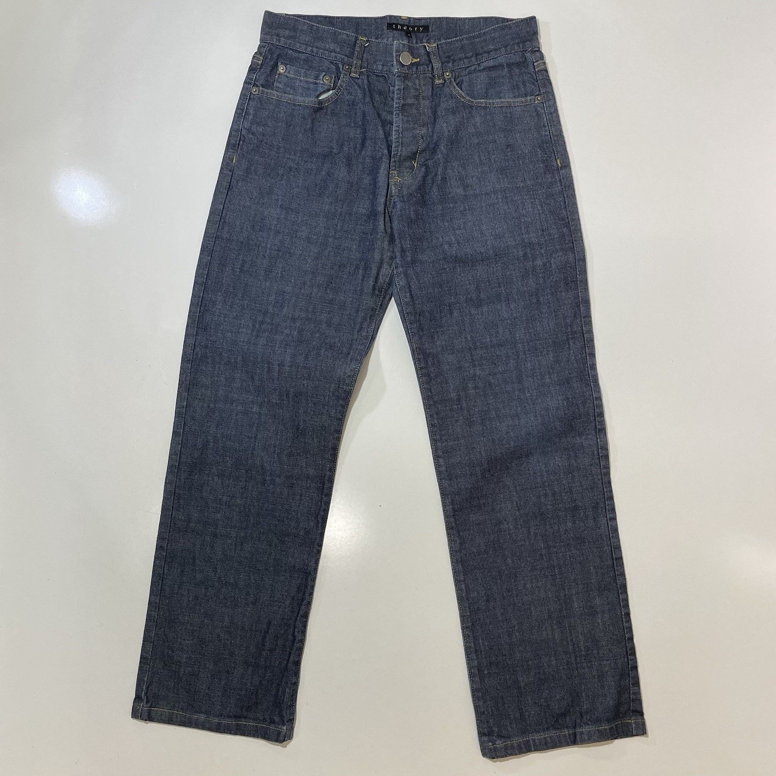 Theory Theory Dark Blue Wash Straight-Leg Jeans Men’s Size 30x28 Size US 30 / EU 46 - 1 Thumbnail