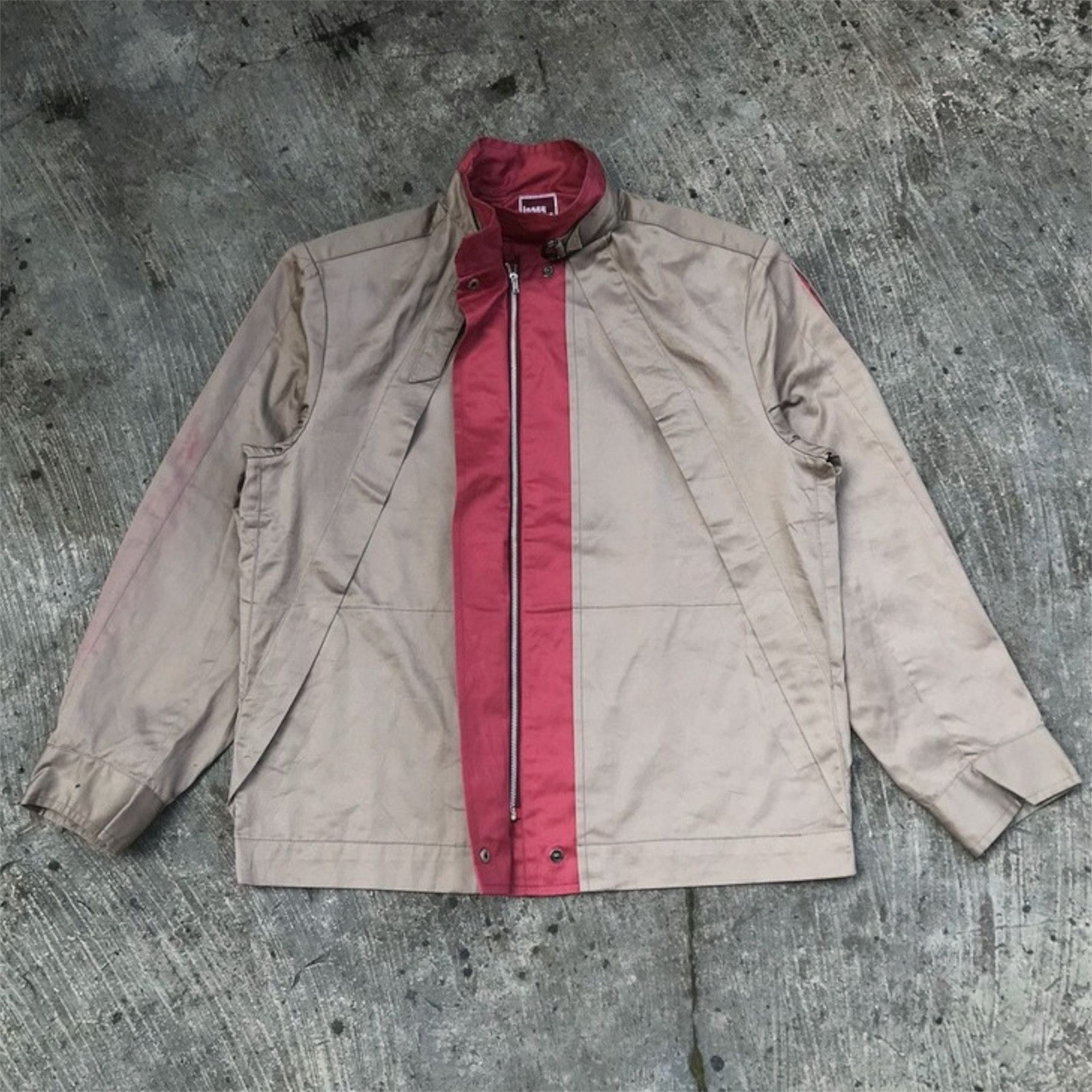 Issey Miyake Vintage 80s Issey Miyake Pleated Sateen Bomber Jacket Size US M / EU 48-50 / 2 - 18 Thumbnail