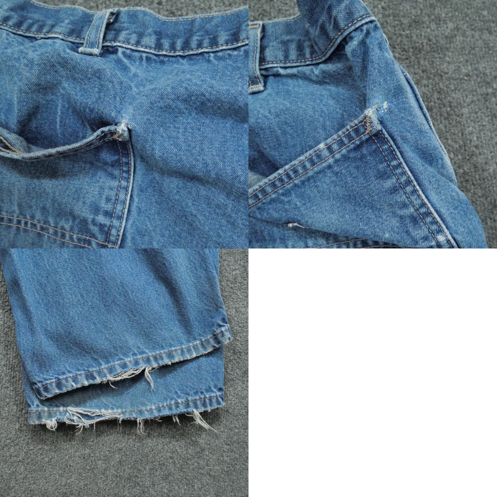 Carhartt VINTAGE Carhartt Jeans Mens 42x30 Blue Pants Workwear Flame Resistant Distress FRB13 DNM Size US 40 / EU 56 - 10 Thumbnail