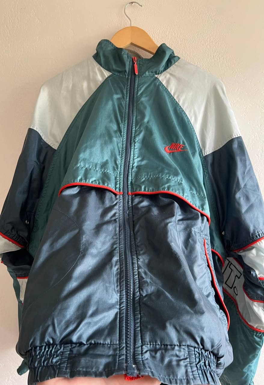 Nike Vintage Nike Just Do It Logo Light Nylon Track Jacket 90S Size US L / EU 52-54 / 3 - 7 Thumbnail