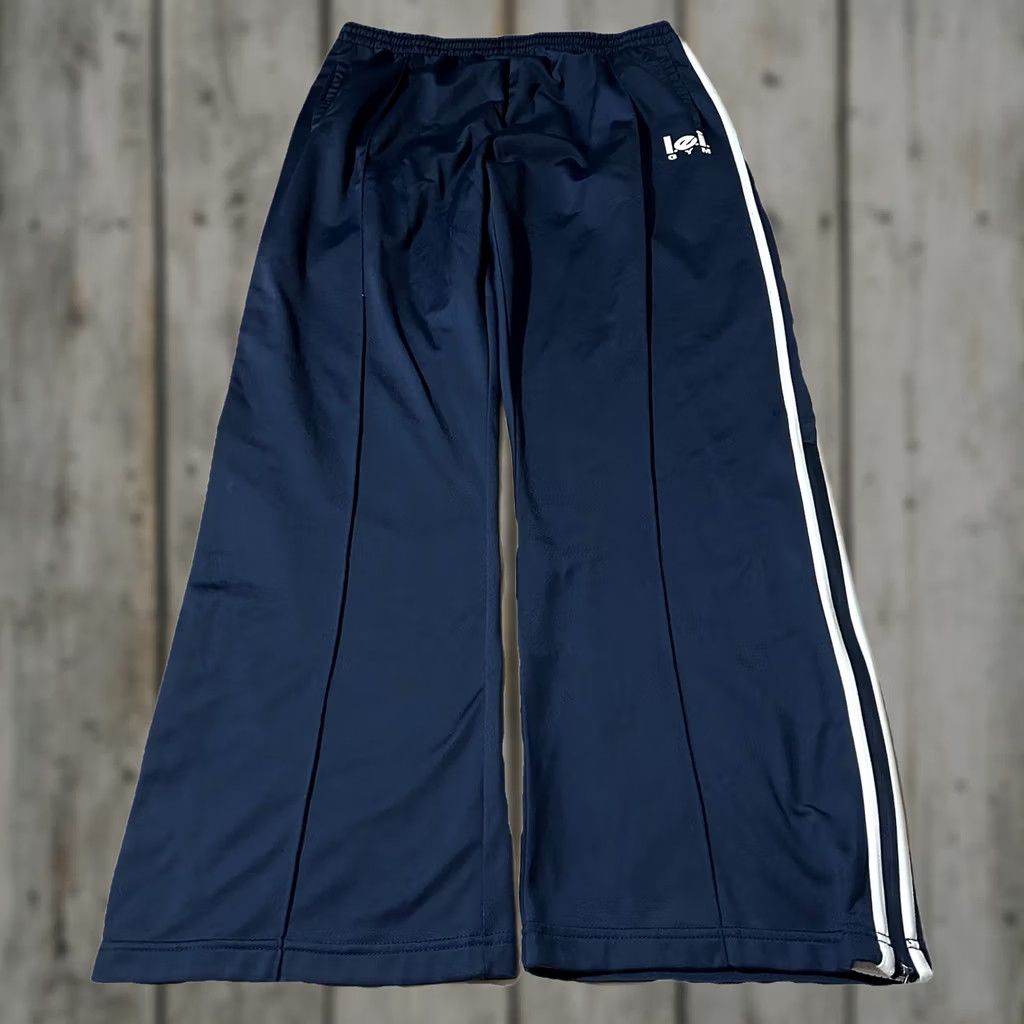 L.E.I. VINTAGE LEI Track Pants Womens Navy XL Baggy Pleated Y2K Gym Activewear You Know? Size 40" / US 18 - 1 Thumbnail