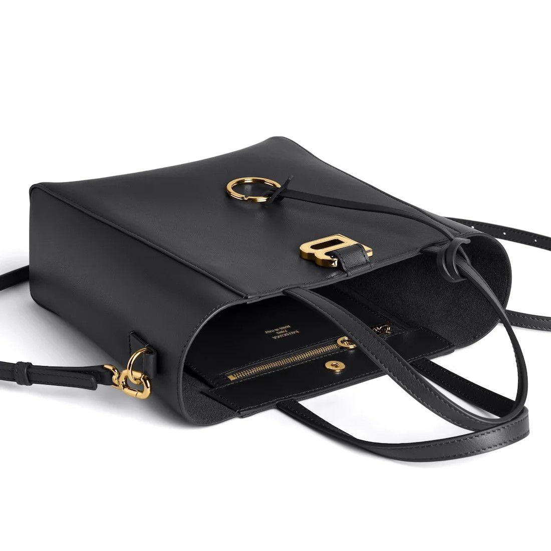 Balenciaga o1in1g0326 Size: OS / Hourglass Soft Small Tote Bag in Black Size ONE SIZE - 5 Thumbnail