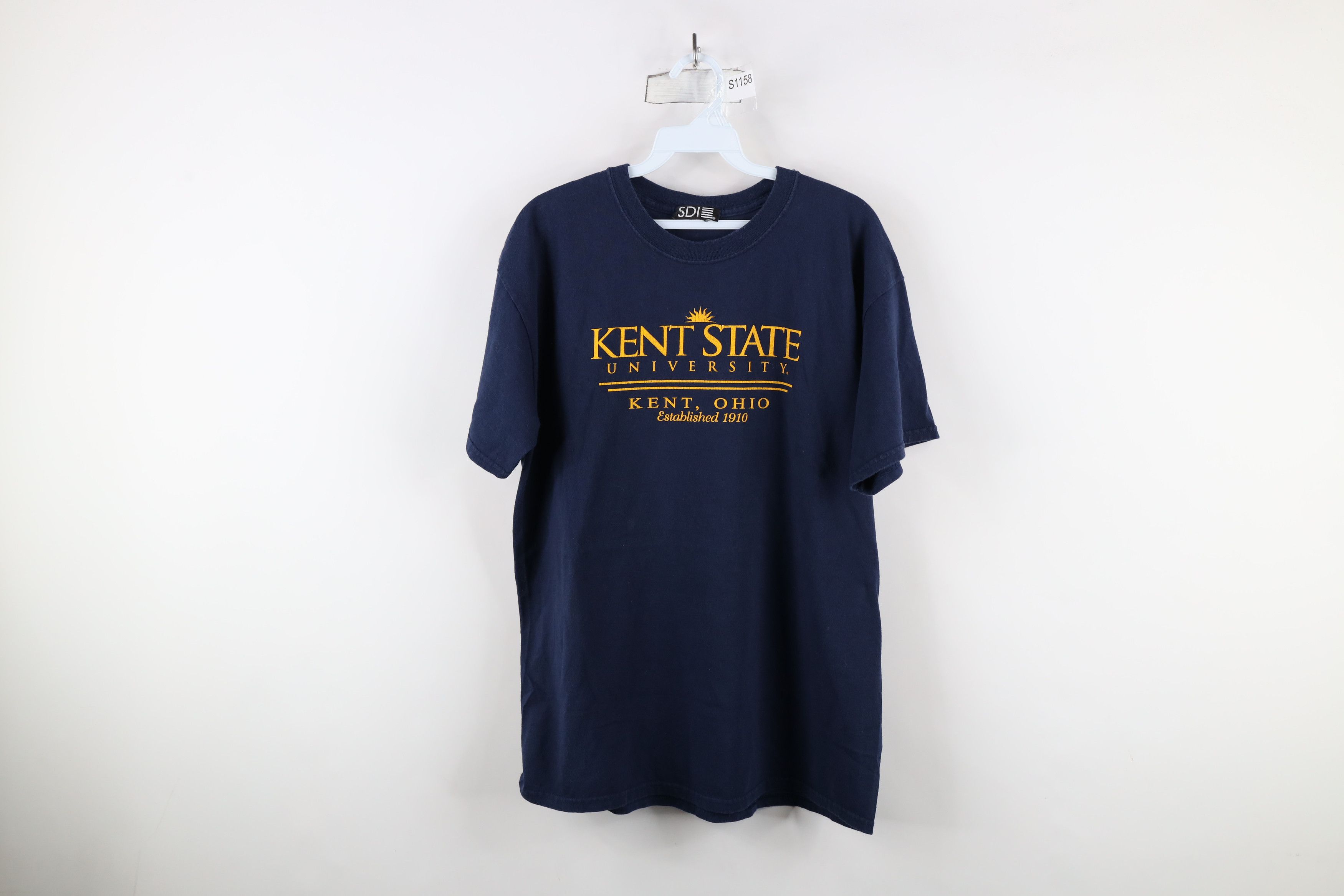 Vintage Vintage 90s Out Kent State University T-Shirt Blue Cotton Size US L / EU 52-54 / 3 - 1 Thumbnail