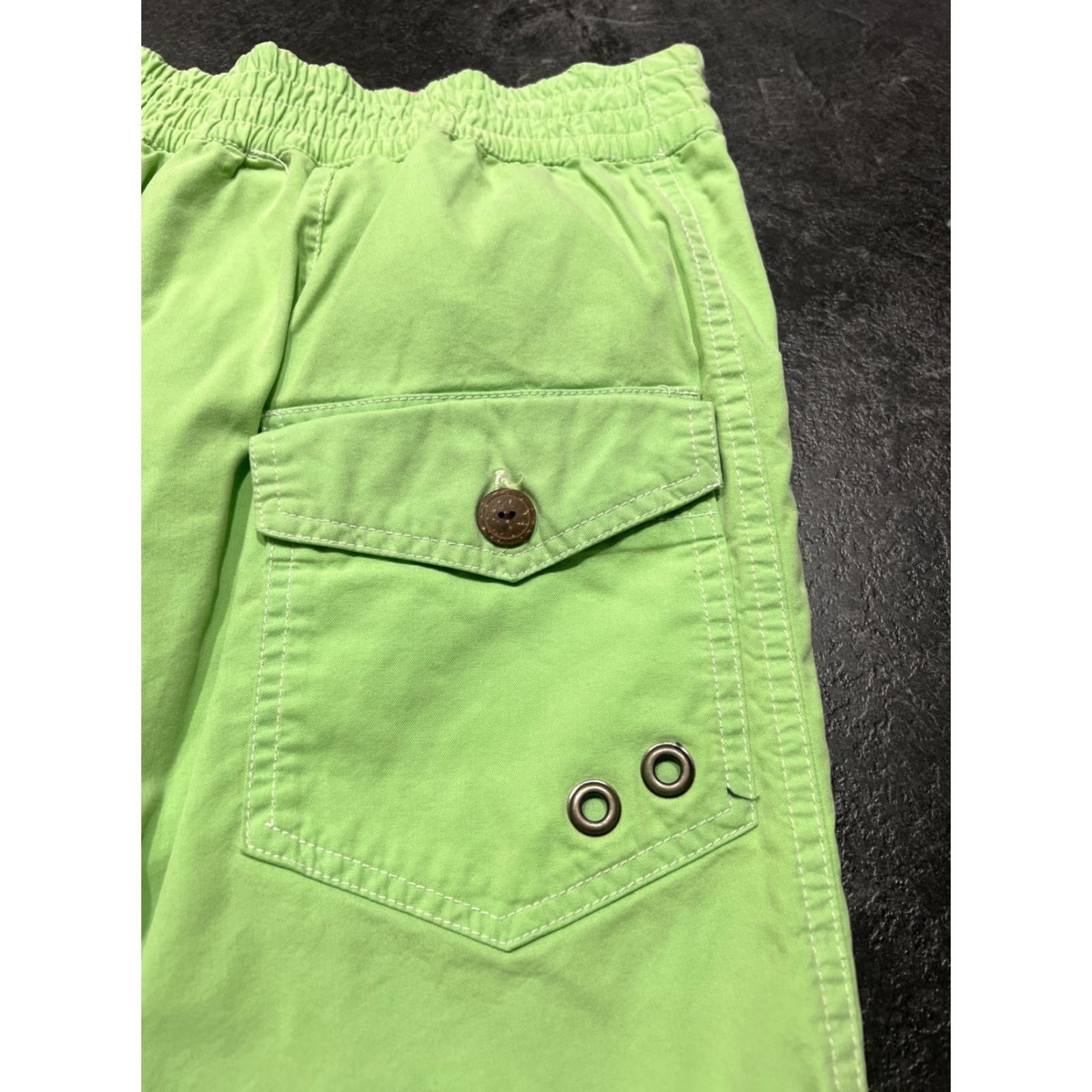 Polo Ralph Lauren VINTAGE Polo Ralph Lauren Swim Trunks Cross Mallets L Men Green Trunks Back Pocket Built-In Brief Elastic Waist Drawstring Lightweight Pockets Size US L / EU 52-54 / 3 - 8 Thumbnail