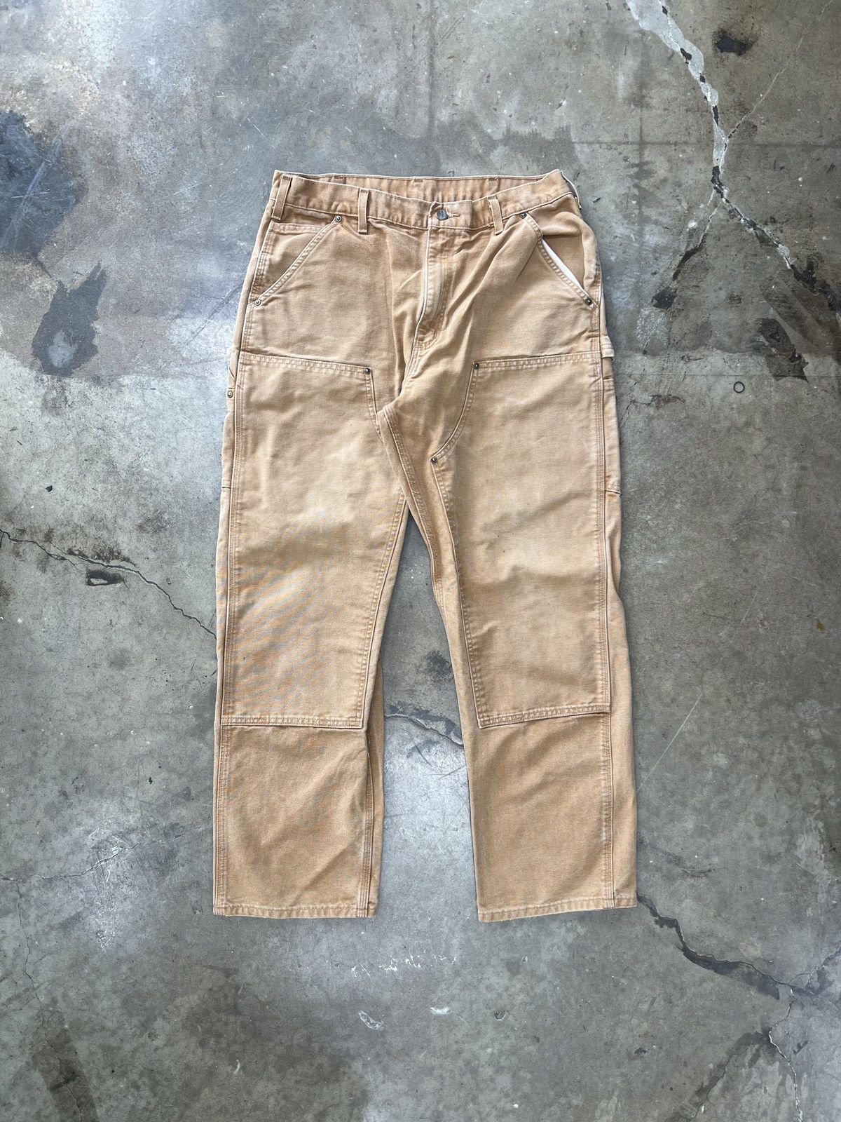 Carhartt Vintage Carhartt Double Knee Carpenter Tan Sz. 36 Size US 36 / EU 52 - 2 Thumbnail