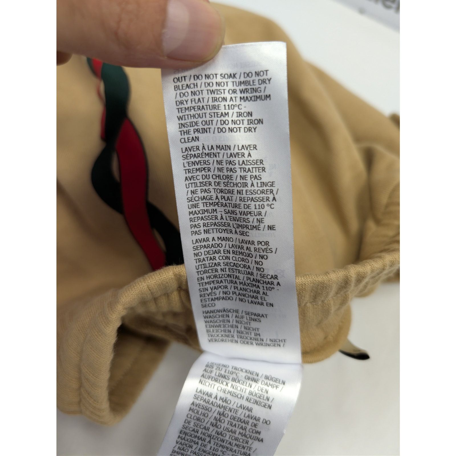Gucci o1rshd1 Light Felted Cotton Jersey Basket Pant Short Camel Size US 36 / EU 52 - 15 Thumbnail