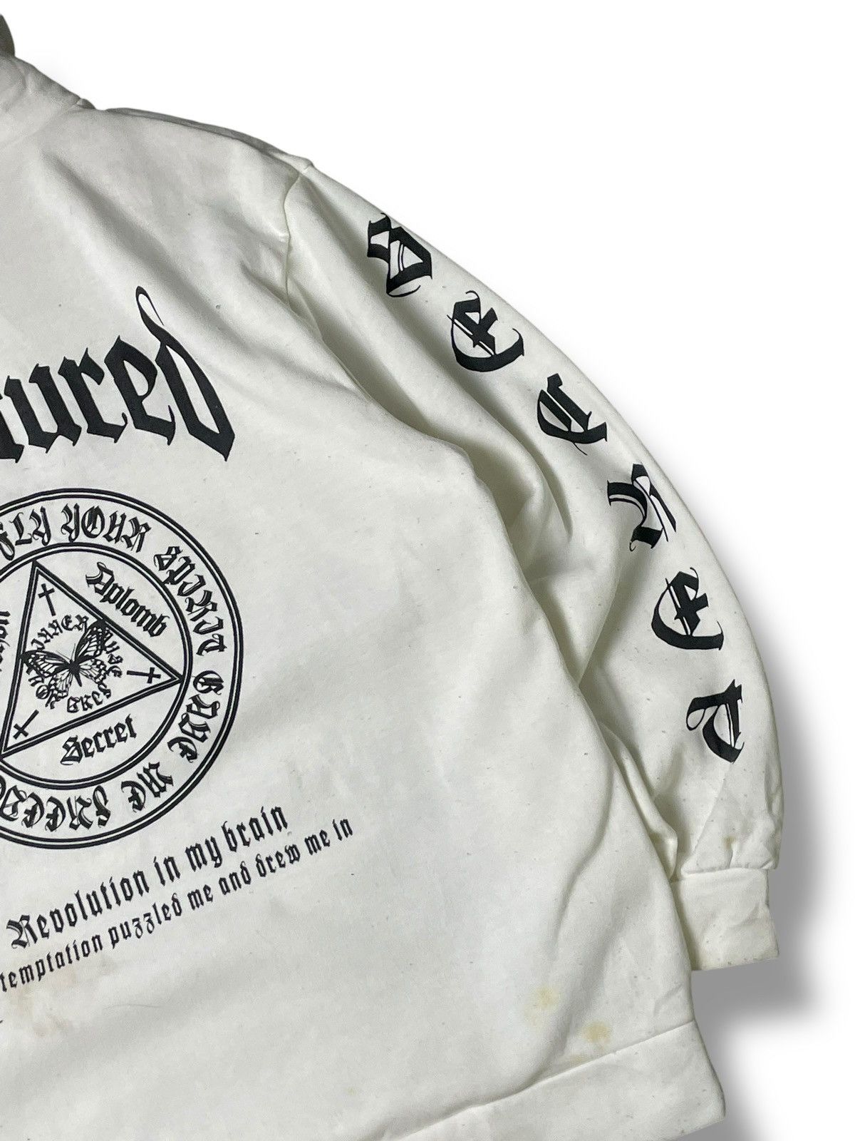 Japanese Brand Rad Four Real Brand Raptured Spellout Hoodies (62) Size US M / EU 48-50 / 2 - 8 Thumbnail