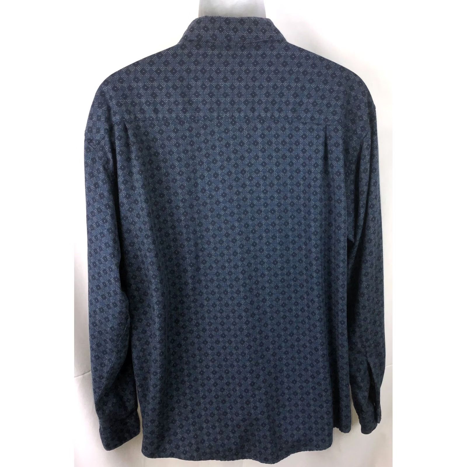 George George oxford shirt L blue Geo button Up long sleeve pocket rayon Preppy Career Size US L / EU 52-54 / 3 - 4 Thumbnail