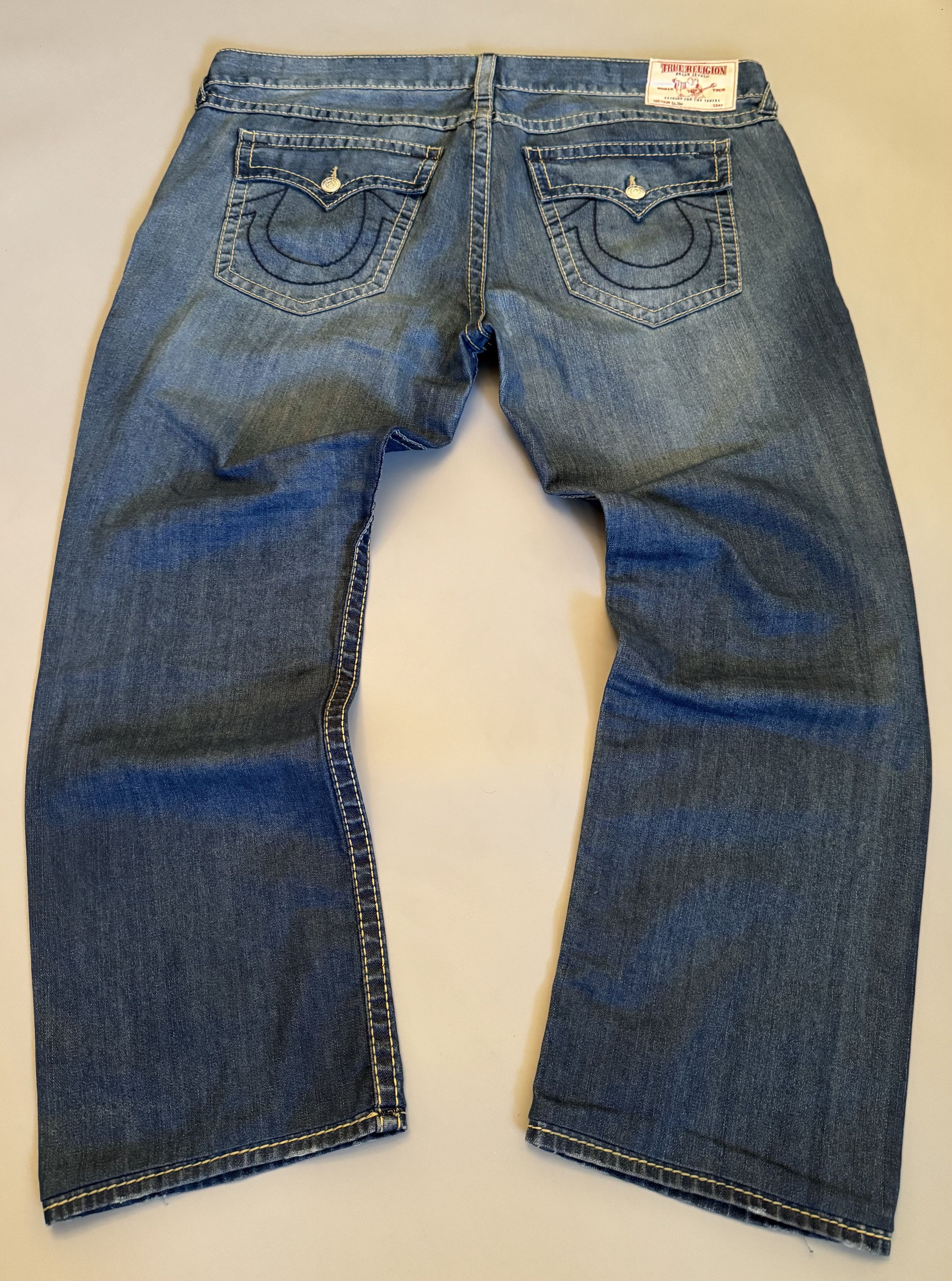 True Religion Vintage True Religion SLIM FLAP GOLD BIG T Denim Jeans Size US 44 / EU 60 - 1 Thumbnail