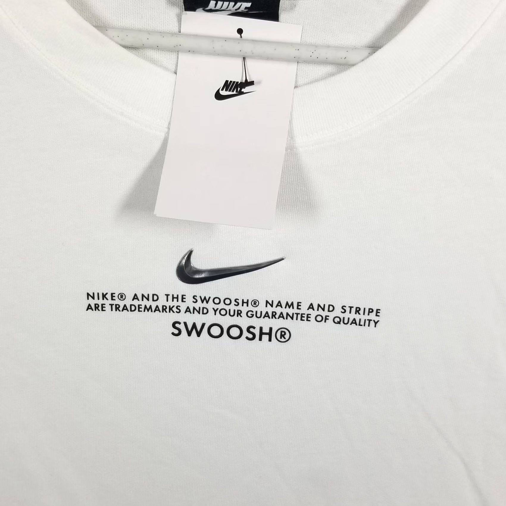 Nike Nike Women's Swoosh T-Shirt Dress 2X White Short Sleeve Activewear Casual Dress Men’s? Size XXL / US 16-18 / IT 52-54 - 5 Thumbnail