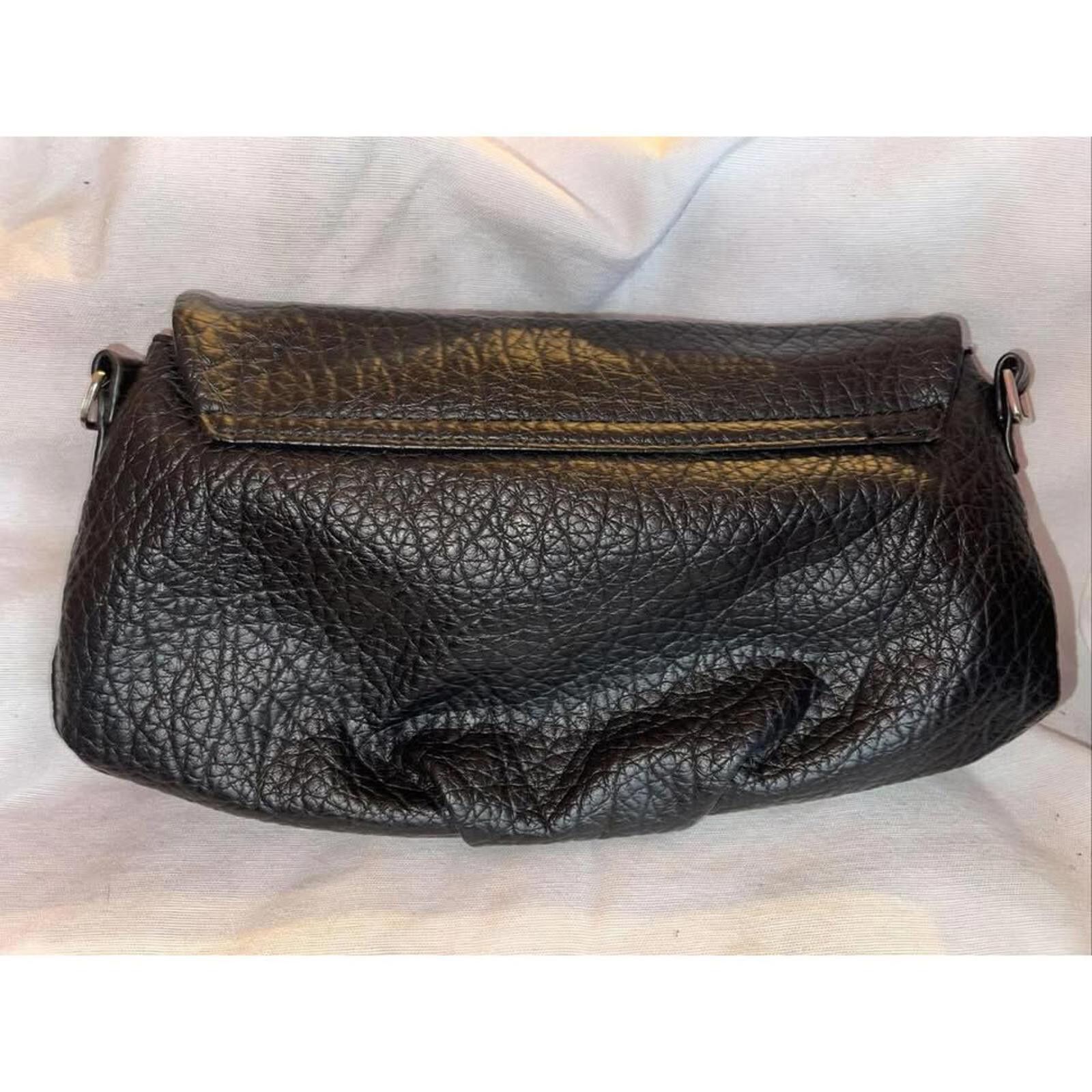 Other Stylish Nine West Black Leather Clutch Bag Size ONE SIZE - 3 Thumbnail