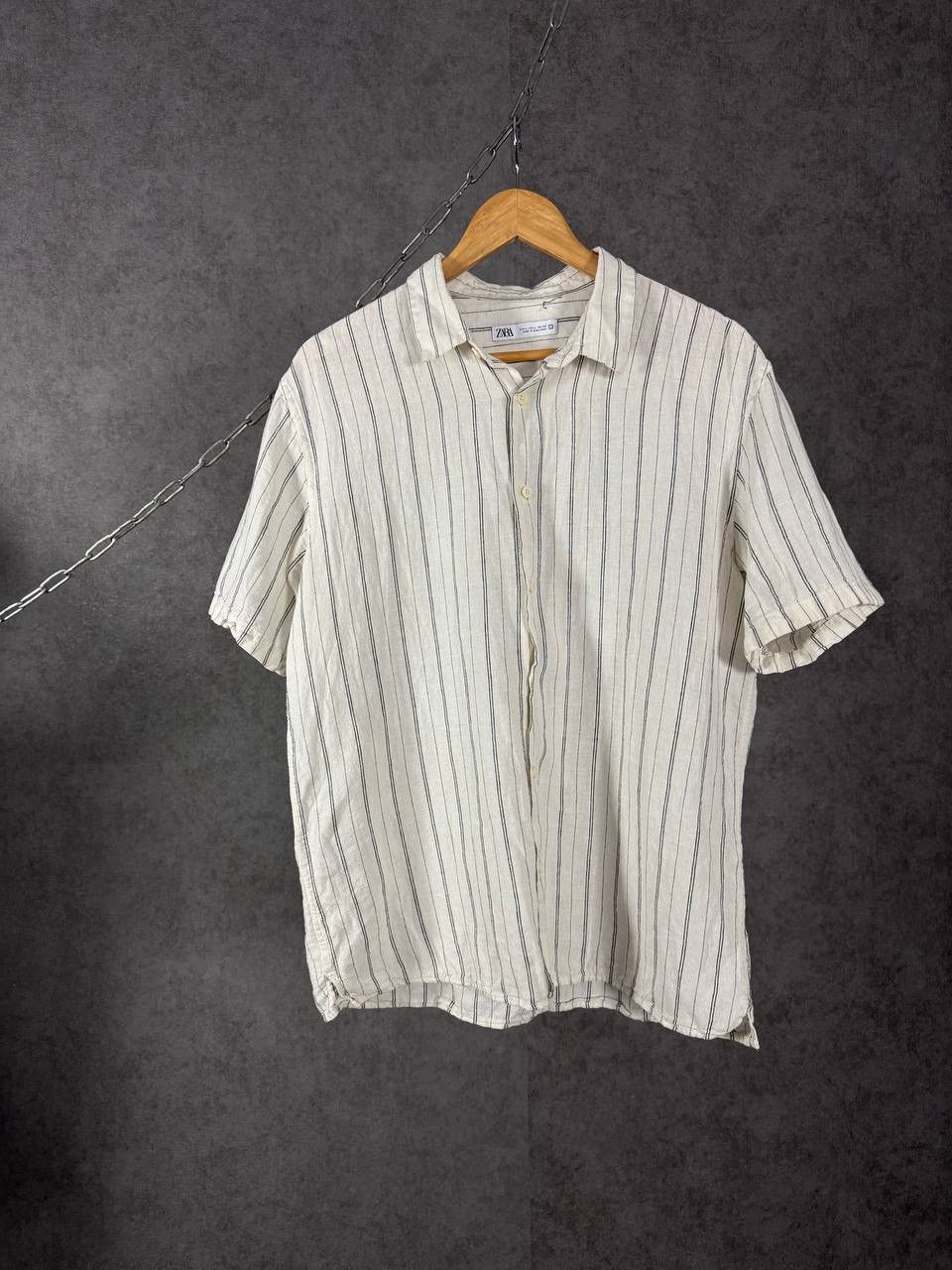 Zara Zara Man designer linen shirt Size US L / EU 52-54 / 3 - 1 Thumbnail