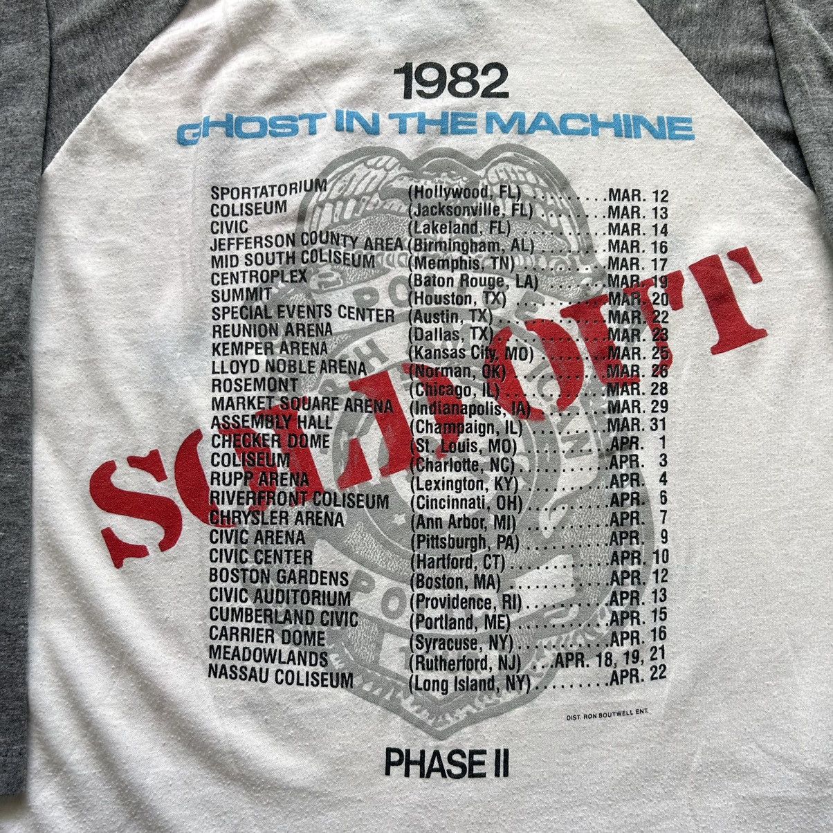 Band Tees × Vintage Vintage 1982 The Police Ghost in the machine tour shirt Size US M / EU 48-50 / 2 - 7 Thumbnail