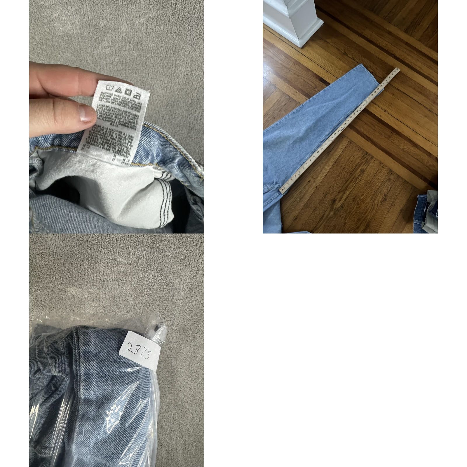 Wrangler Wrangler Jeans Mens 36x32 Light Blue Regular Denim Straight Leg Premium Denim/Jeans Regular 36 Blue Mens Size US 36 / EU 52 - 10 Thumbnail