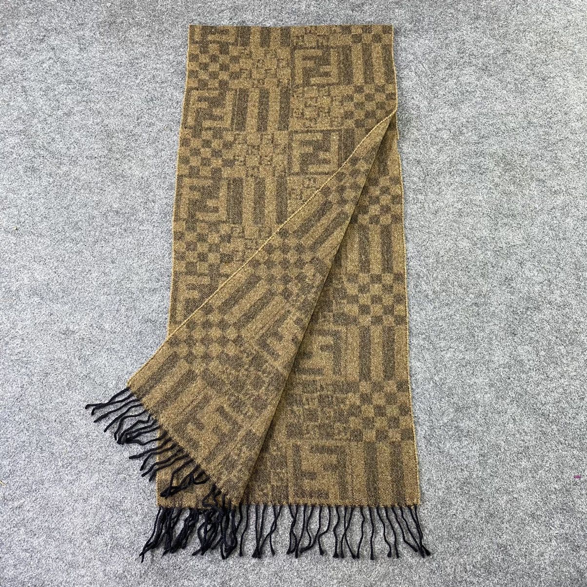 Fendi × Vintage Fendi Wool Scarf / Muffler / Neckwear- K020 Size ONE SIZE - 4 Thumbnail