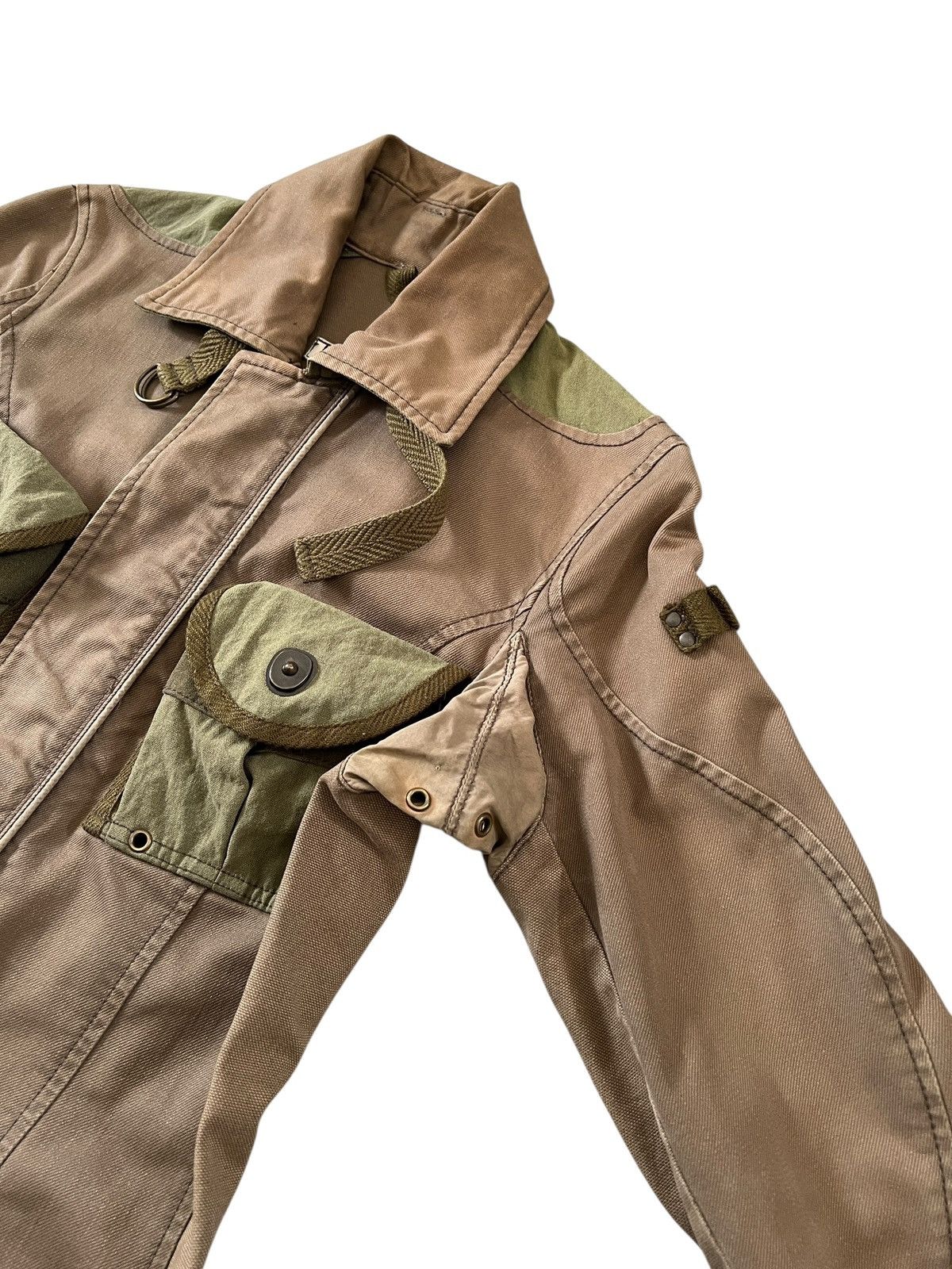 Le Grande Bleu (L.G.B.) Vintage 1990s LGB Military Cargo Jacket Size US XS / EU 42 / 0 - 9 Thumbnail