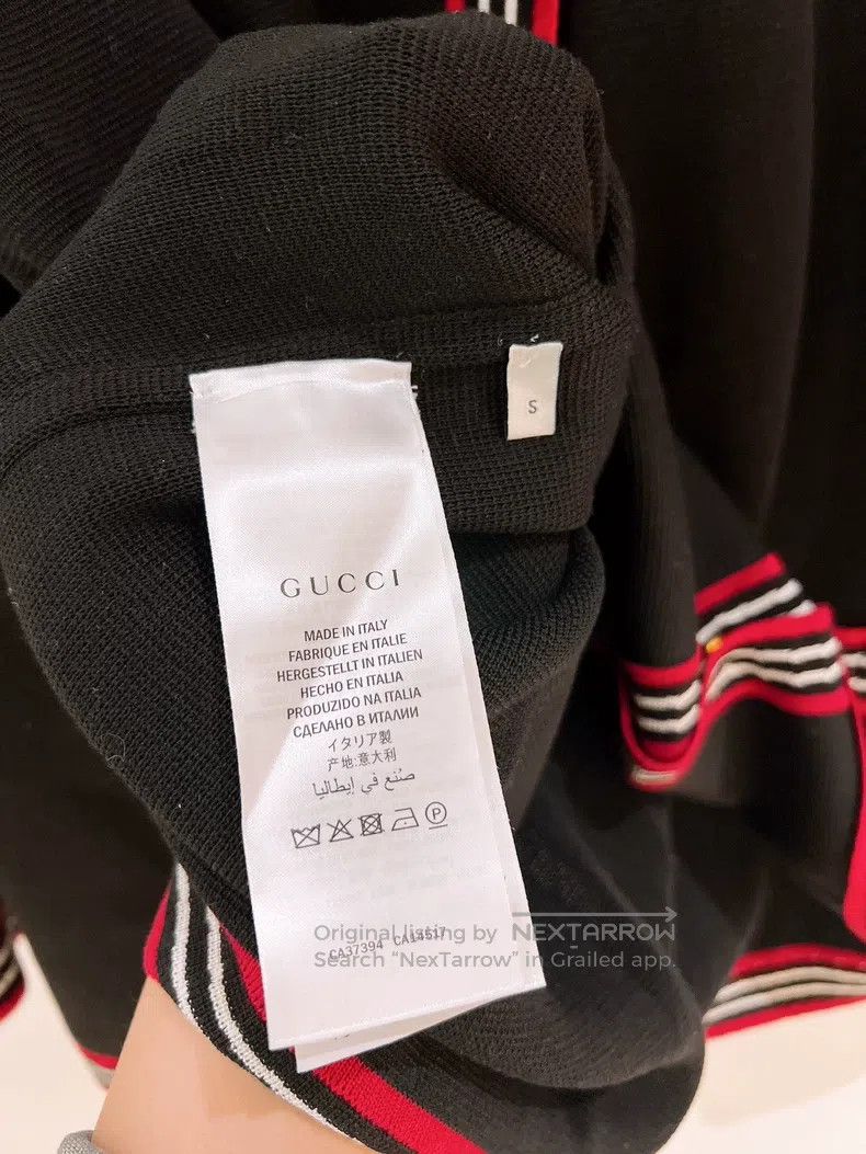 Gucci Gucci Navy-style black knitted jacket Size S / US 4 / IT 40 - 9 Thumbnail