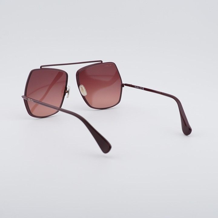 Max Mara Max Mara ELSAPETITE MM0102 69F Sunglasses Bordeaux Butterfly Size ONE SIZE - 11 Thumbnail