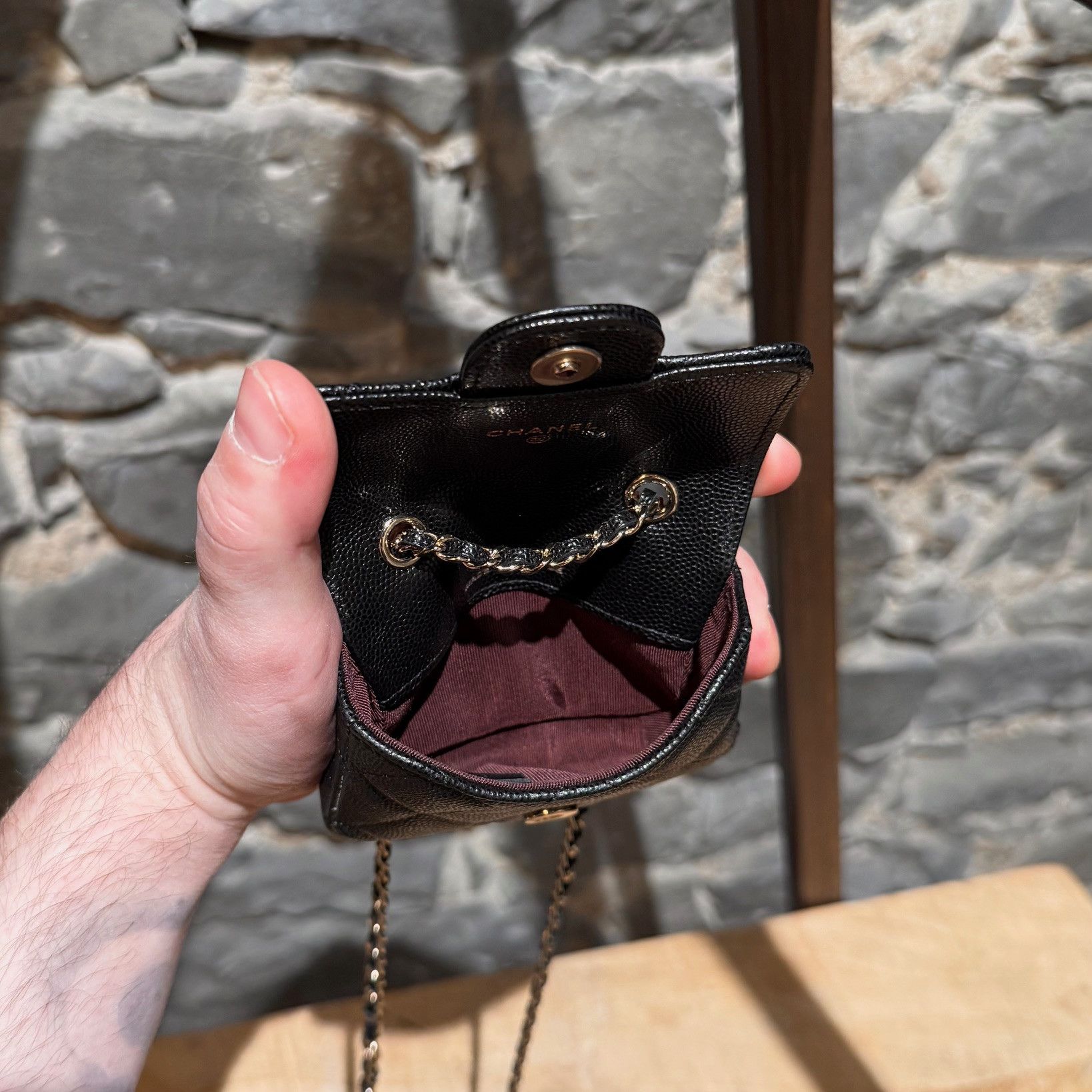 Chanel Chanel 2021 Black Caviar Mini Chain Belt Bag Size ONE SIZE - 12 Thumbnail