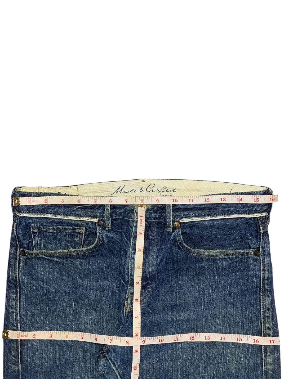 Levi's × Levi's Made & Crafted × Levi's Vintage Clothing Vintage Levis Made And Crafted Talon Zipper Distressed Jeans Size US 31 - 11 Thumbnail