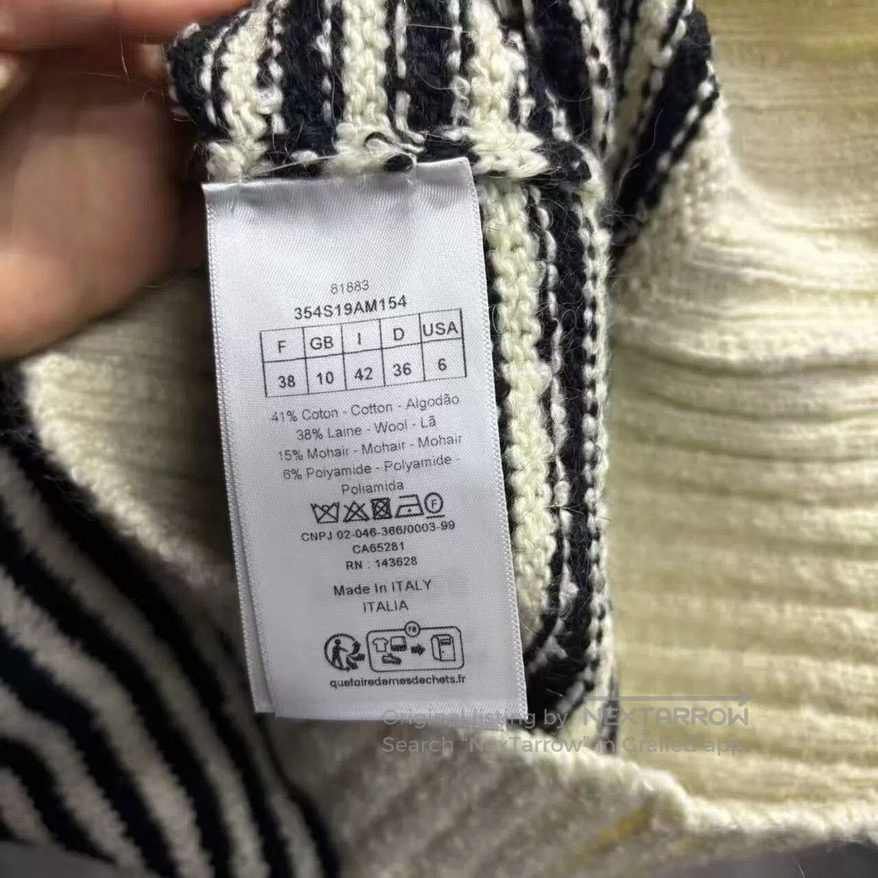 Dior Dior size 38 Black logo, lettered stripes, casual short-sle Size M / US 6-8 / IT 42-44 - 5 Thumbnail