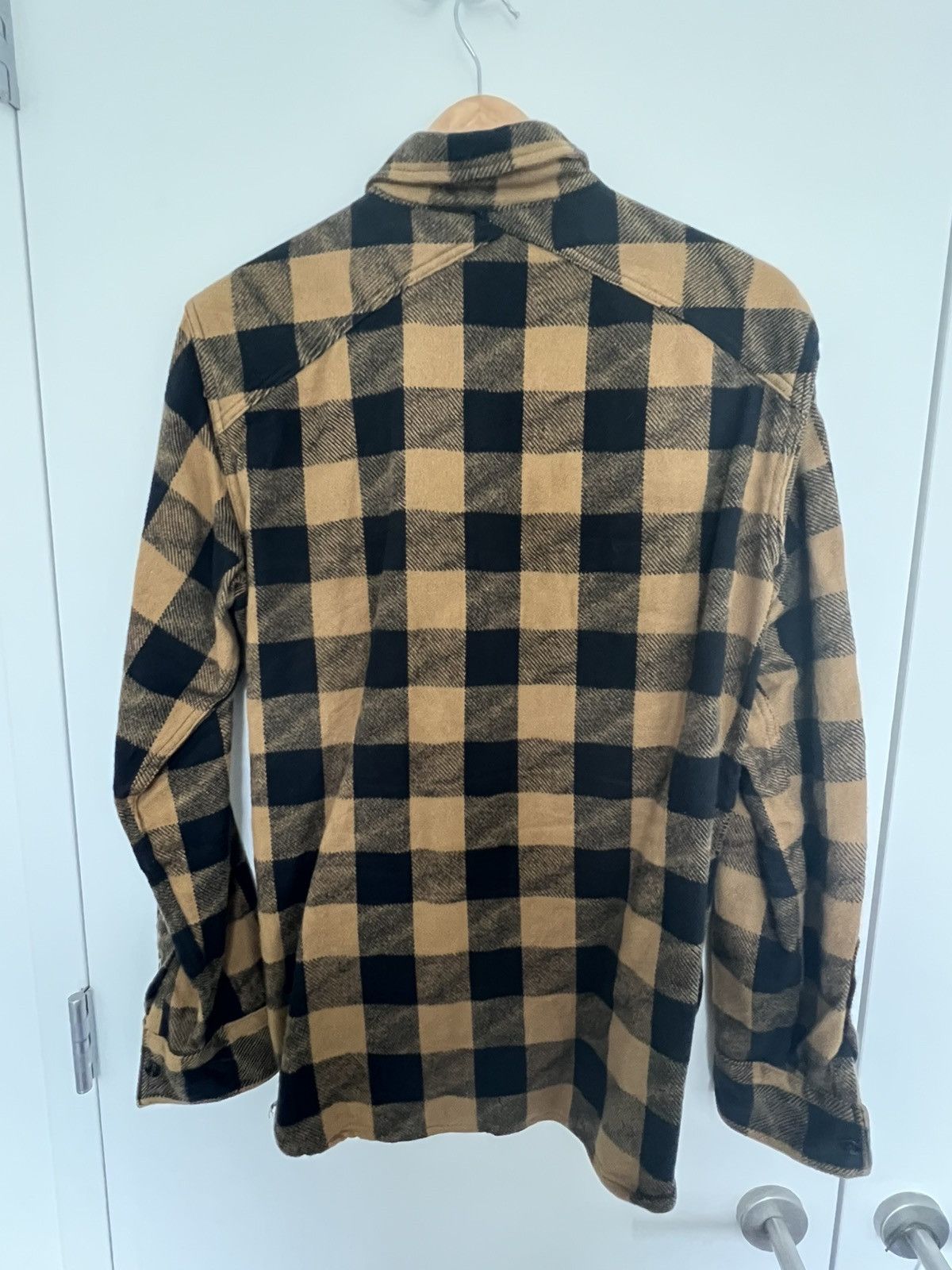 3sixteen Drunk Check Crosscut Flannel - Mustard Size US M / EU 48-50 / 2 - 2 Thumbnail