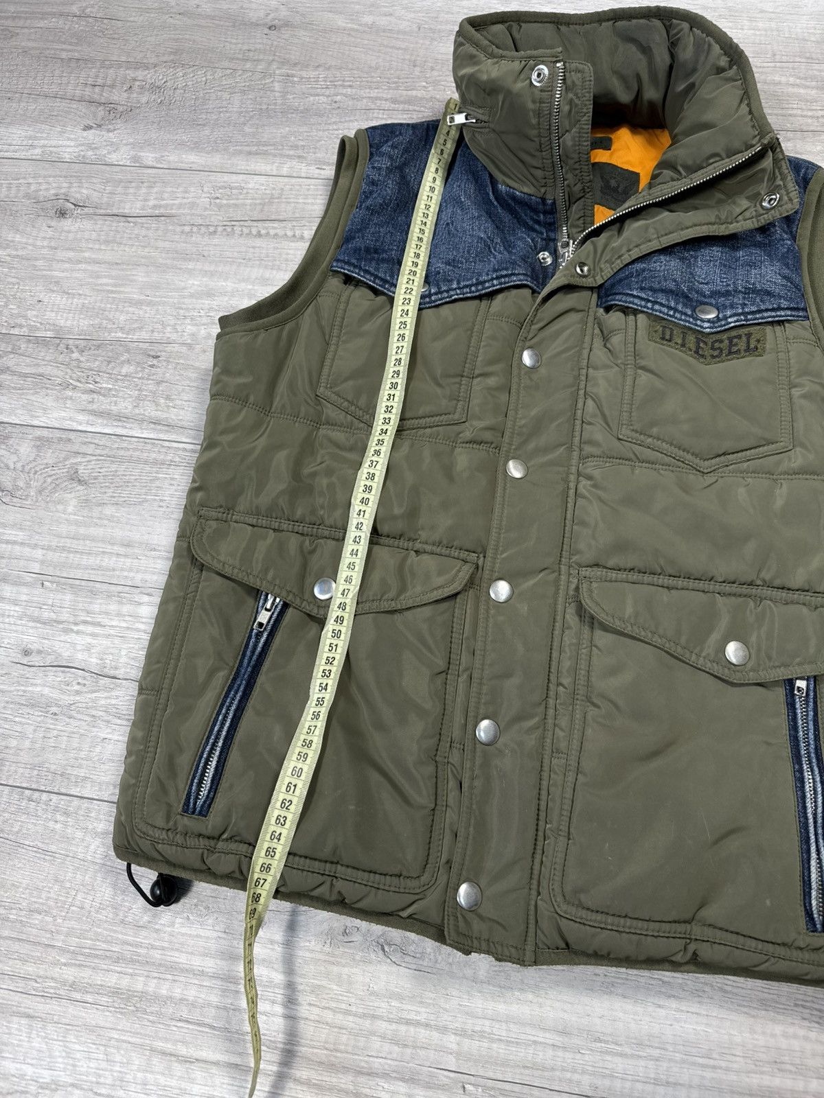 Diesel VINTAGE DIESEL JAPANESSE Y2K BROWN DENIM KAPITAL STYLE VEST Size US L / EU 52-54 / 3 - 11 Thumbnail