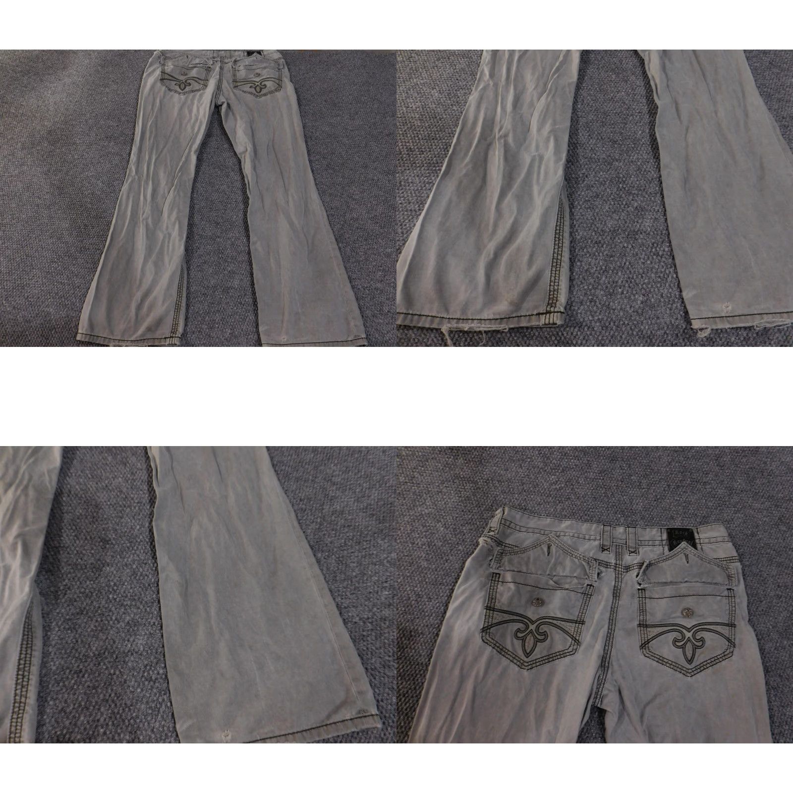 Vintage VINTAGE Rock Revival Jeans Mens 40 Sage Green RPMU08T2 Straight Leg Embroidered Pockets Size US 40 / EU 56 - 9 Thumbnail