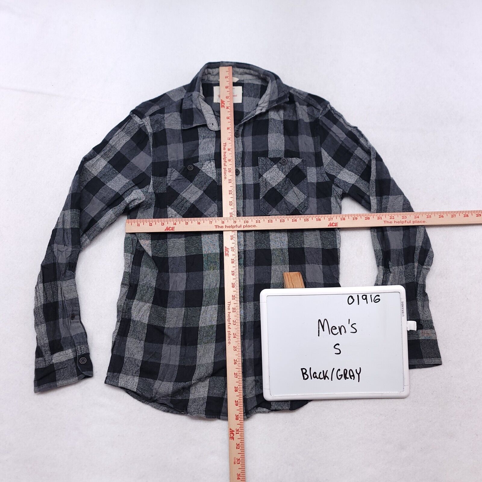 Urban Pipeline Urban Pipeline Gingham Flannel Shirt Mens Size Small S Black Size US S / EU 44-46 / 1 - 6 Thumbnail