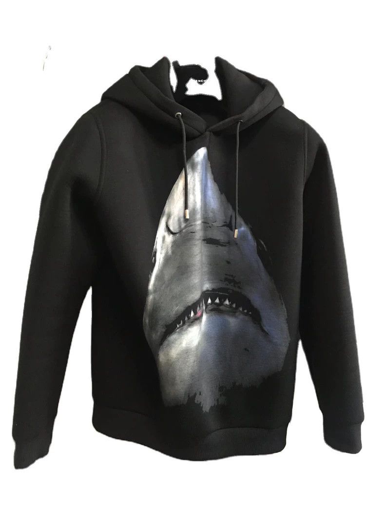 Givenchy Givenchy Space Cotton Shark Hoodie Size US M / EU 48-50 / 2 - 1 Thumbnail