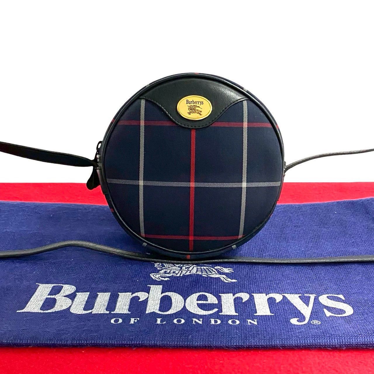 Burberry Burberry Shoulder Bag Blue Leather Size ONE SIZE - 1 Thumbnail