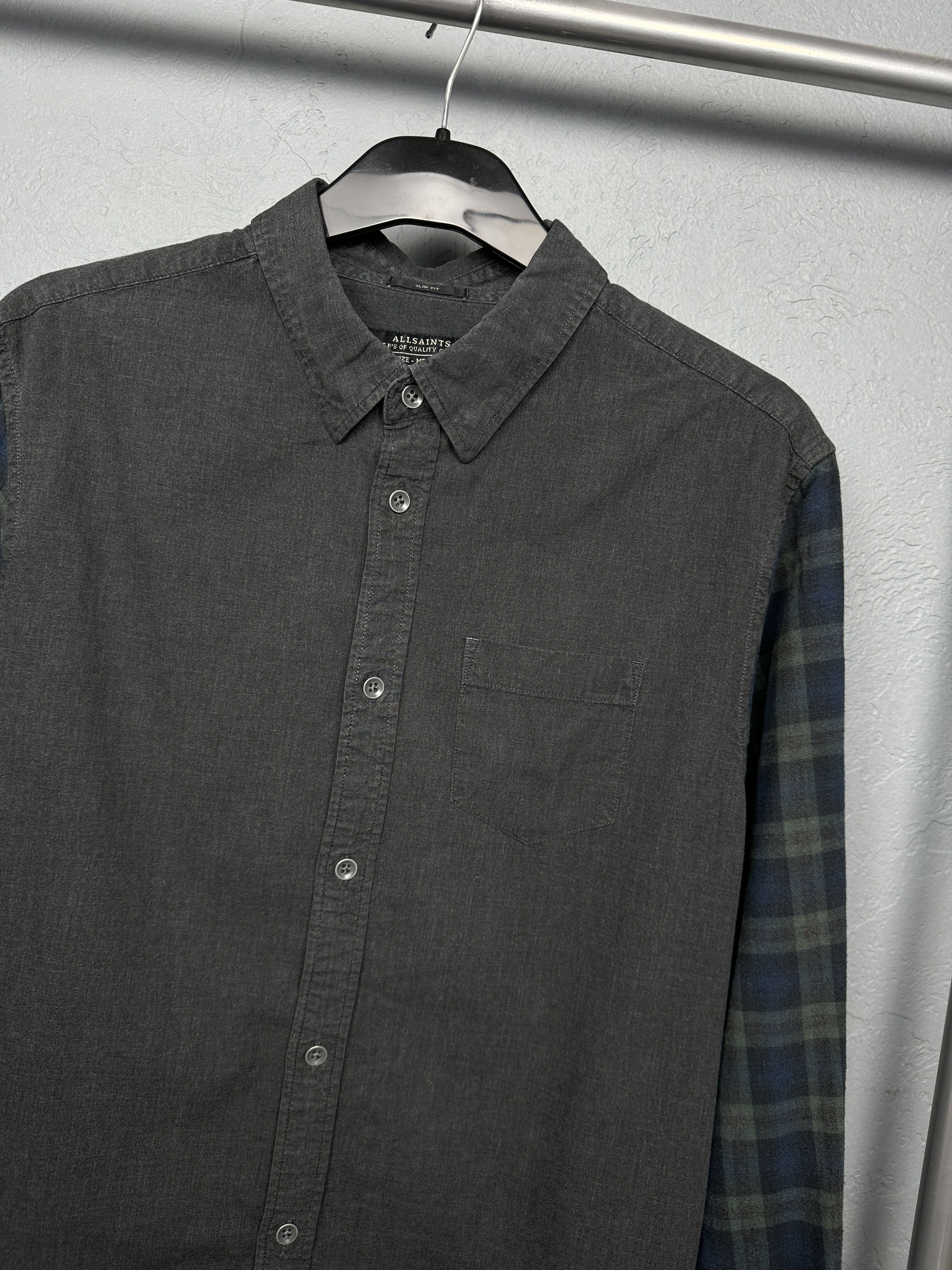Allsaints Allsaints Mens Galloway Long Sleeve Shirt Size US M / EU 48-50 / 2 - 2 Thumbnail