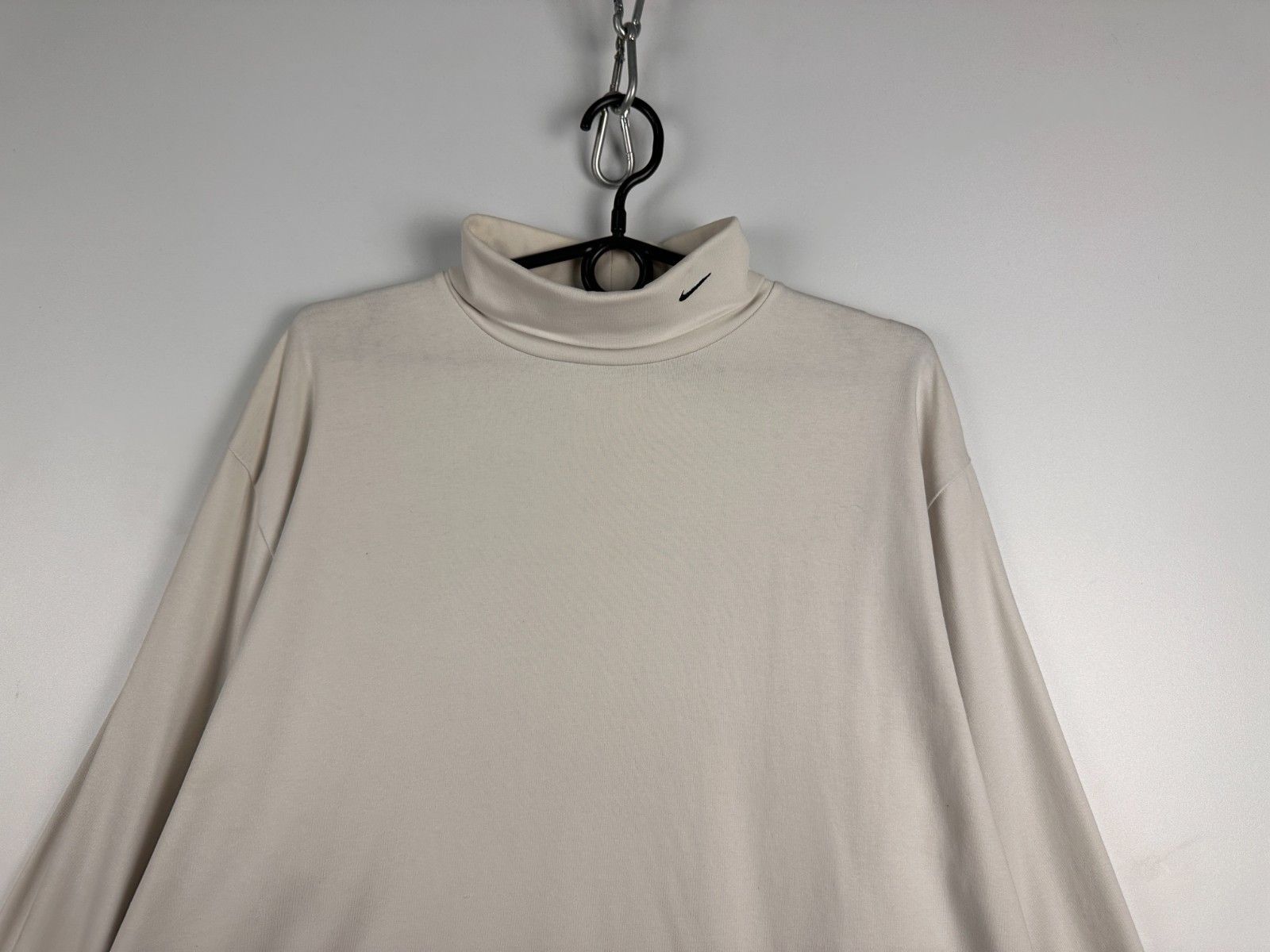 Nike Vintage Nike Turtleneck Sweatshirt White Jumper Size XL 90s Size US XL / EU 56 / 4 - 2 Thumbnail