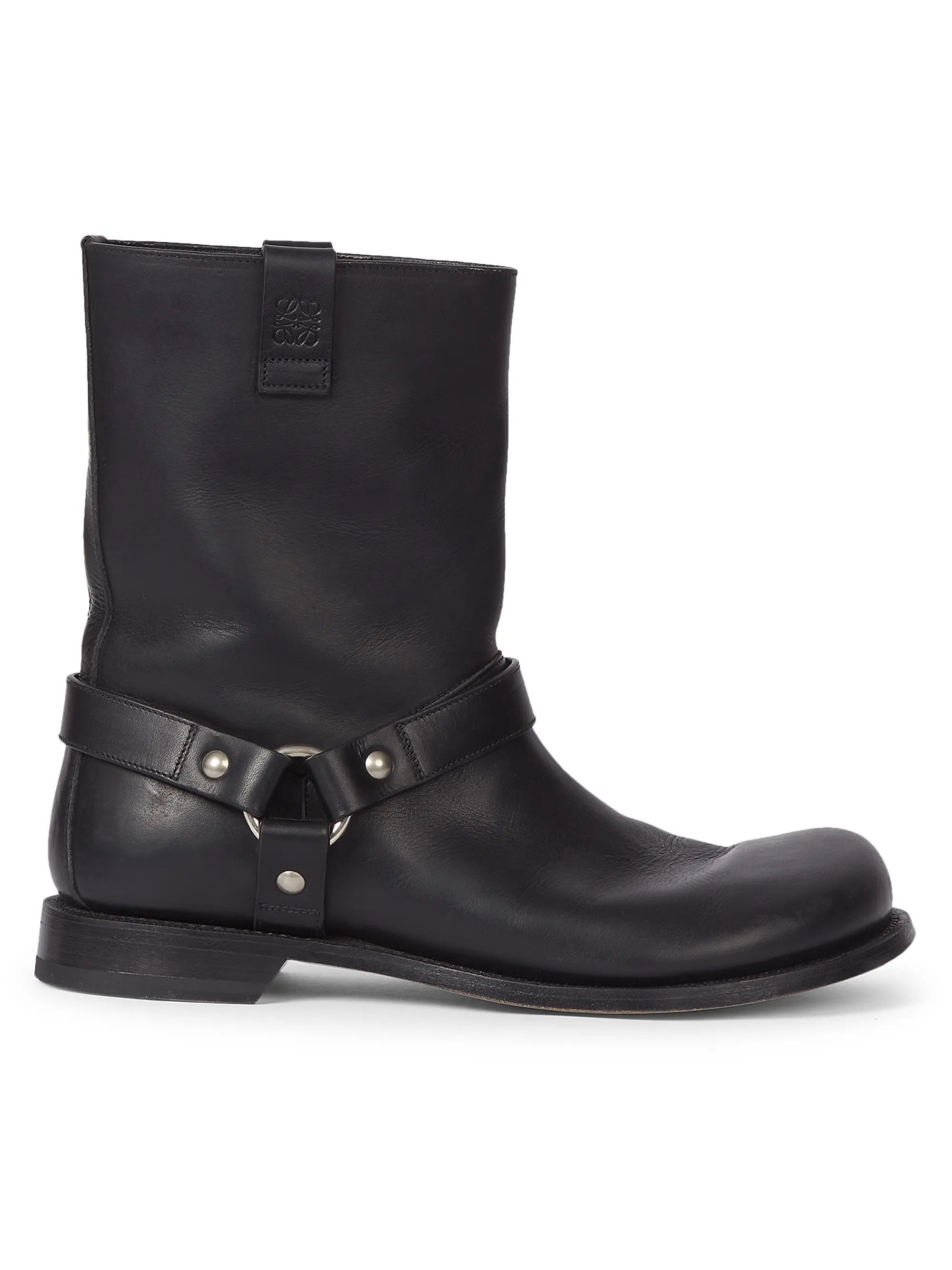 Loewe os11x0725 Campo Leather Biker Boots in Black Size US 9 / EU 42 - 1 Thumbnail
