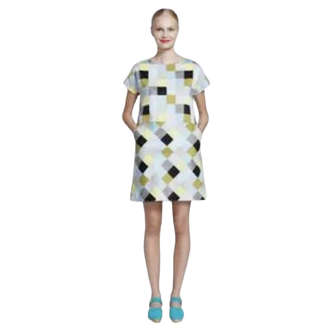 Marimekko Marimekko TASAR Colorful Checker Mini Dress Geometric 34/XS Size XS / US 0-2 / IT 36-38 - 4 Thumbnail