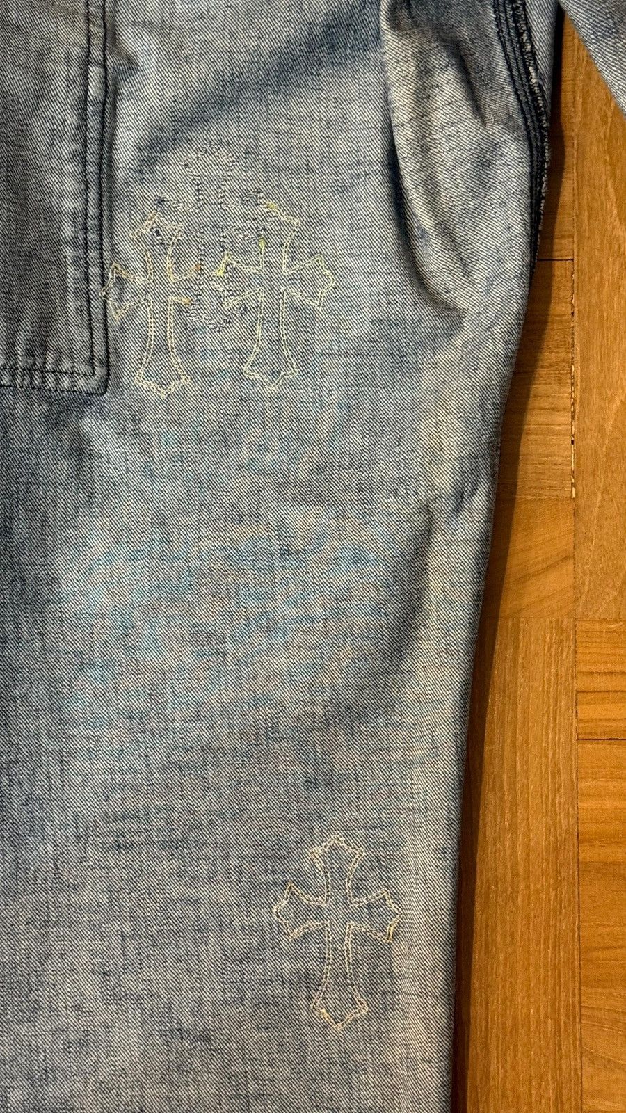 Chrome Hearts Chrome hearts 1of1 custom patches denim carpenter pants sz30 Size US 30 / EU 46 - 14 Thumbnail