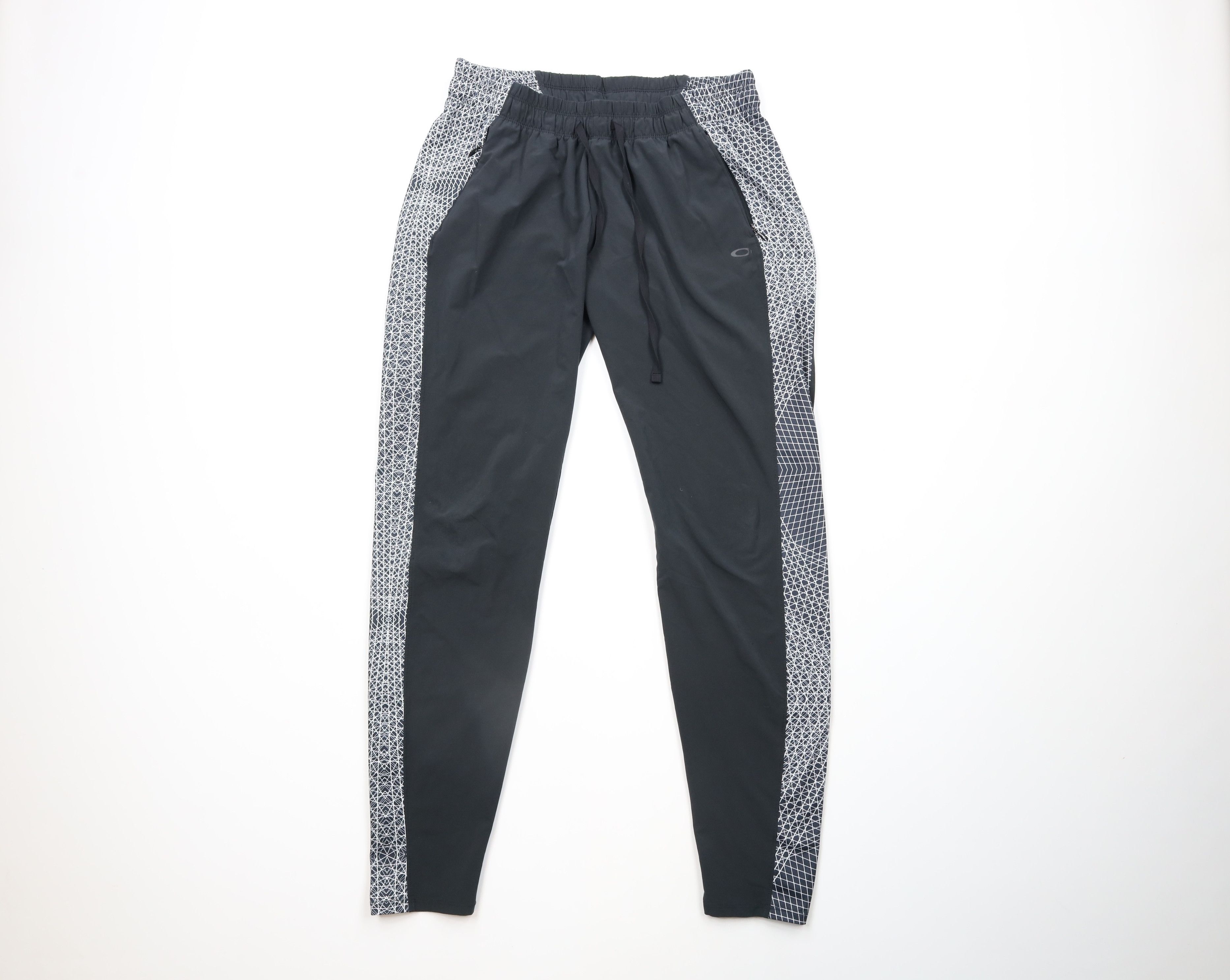 Oakley Vintage Oakley Geometric Tapered Leg Stretch Pants Black Size US 30 / EU 46 - 1 Thumbnail