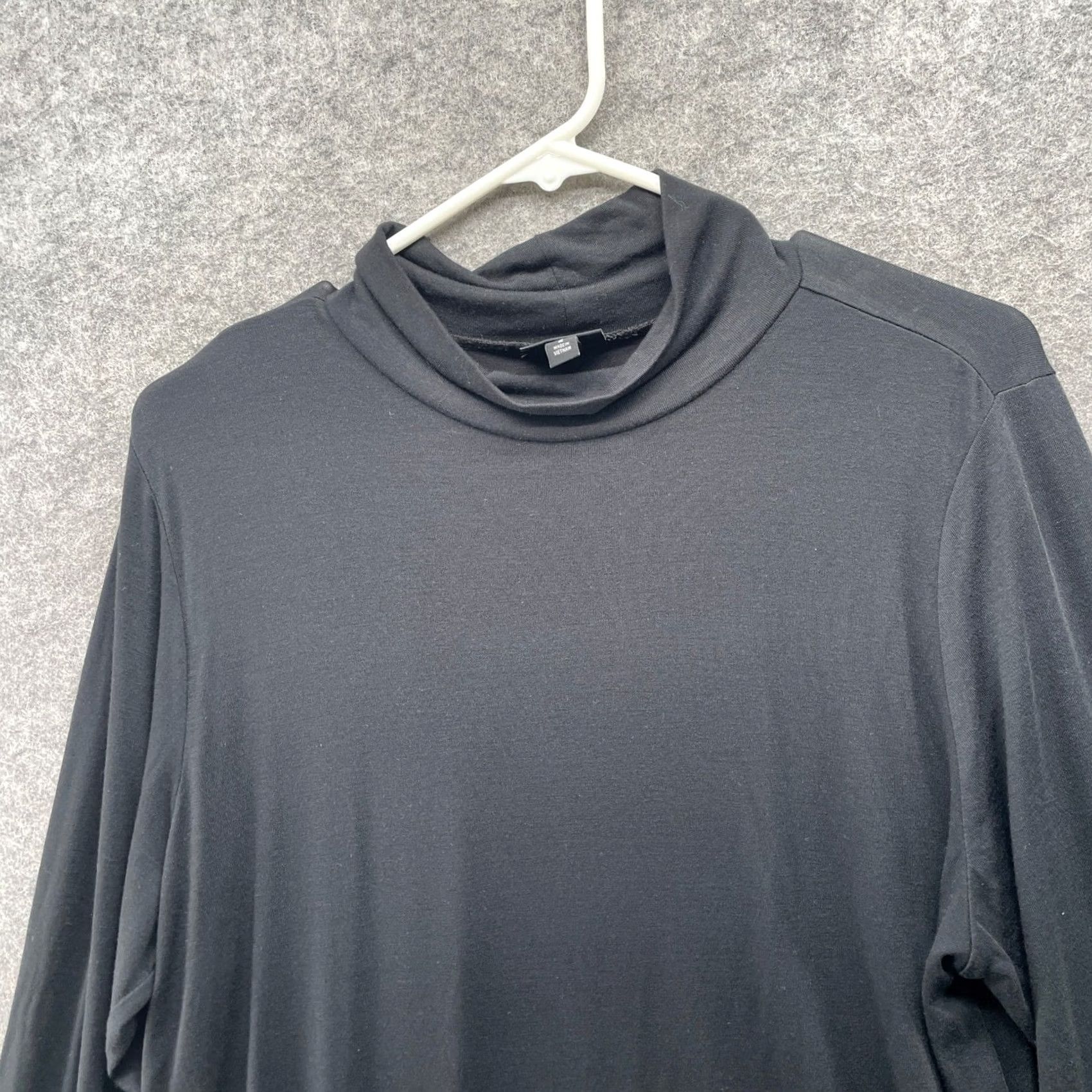 Torrid Torrid Turtleneck Long Sleeve T-Shirt Womens 2X Black Jersey Knit Modal Blend Size XXL / US 16-18 / IT 52-54 - 3 Thumbnail