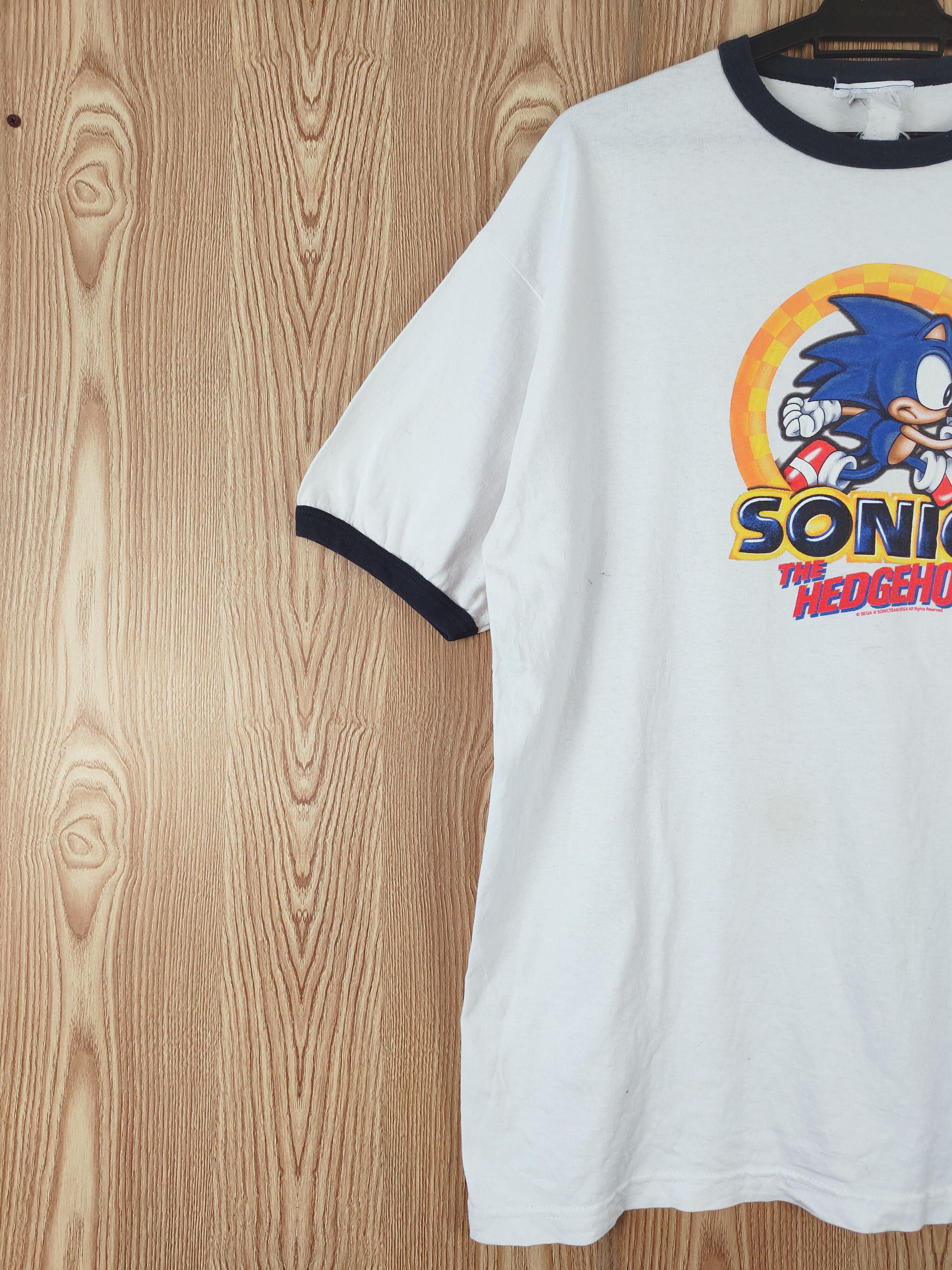 Nintendo D 90' sonic The Hedgehog sega game ringer vintage tee #W463 Size US L / EU 52-54 / 3 - 4 Thumbnail