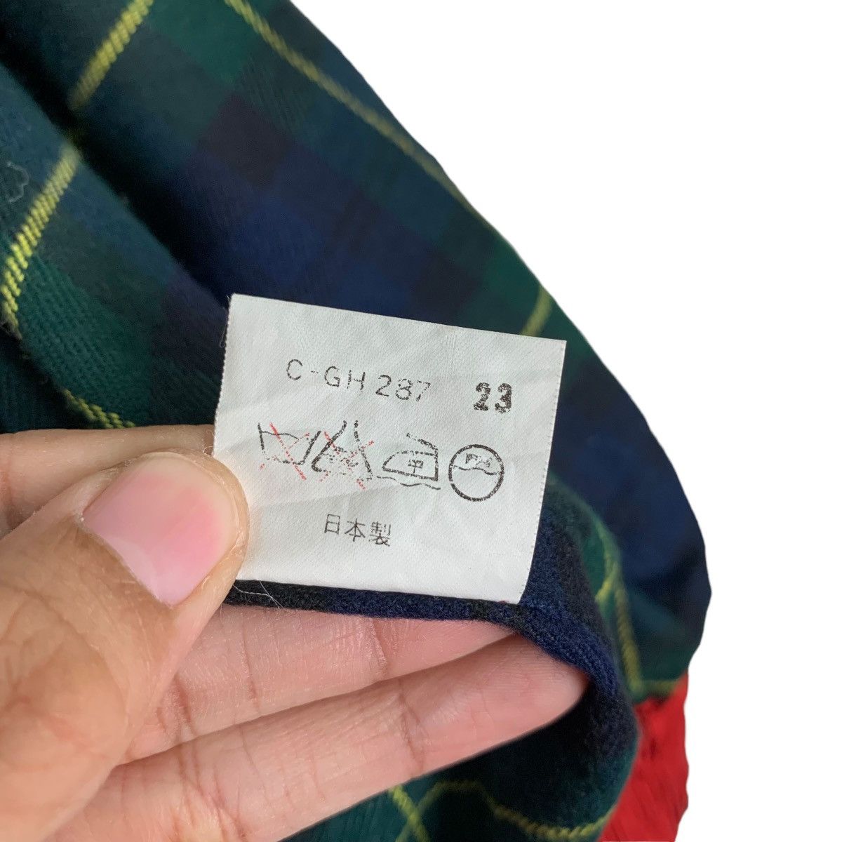 Japanese Brand Vintage FULL MARK Checked Lined Red Casual Jacket #0307-C14 Size US M / EU 48-50 / 2 - 19 Thumbnail