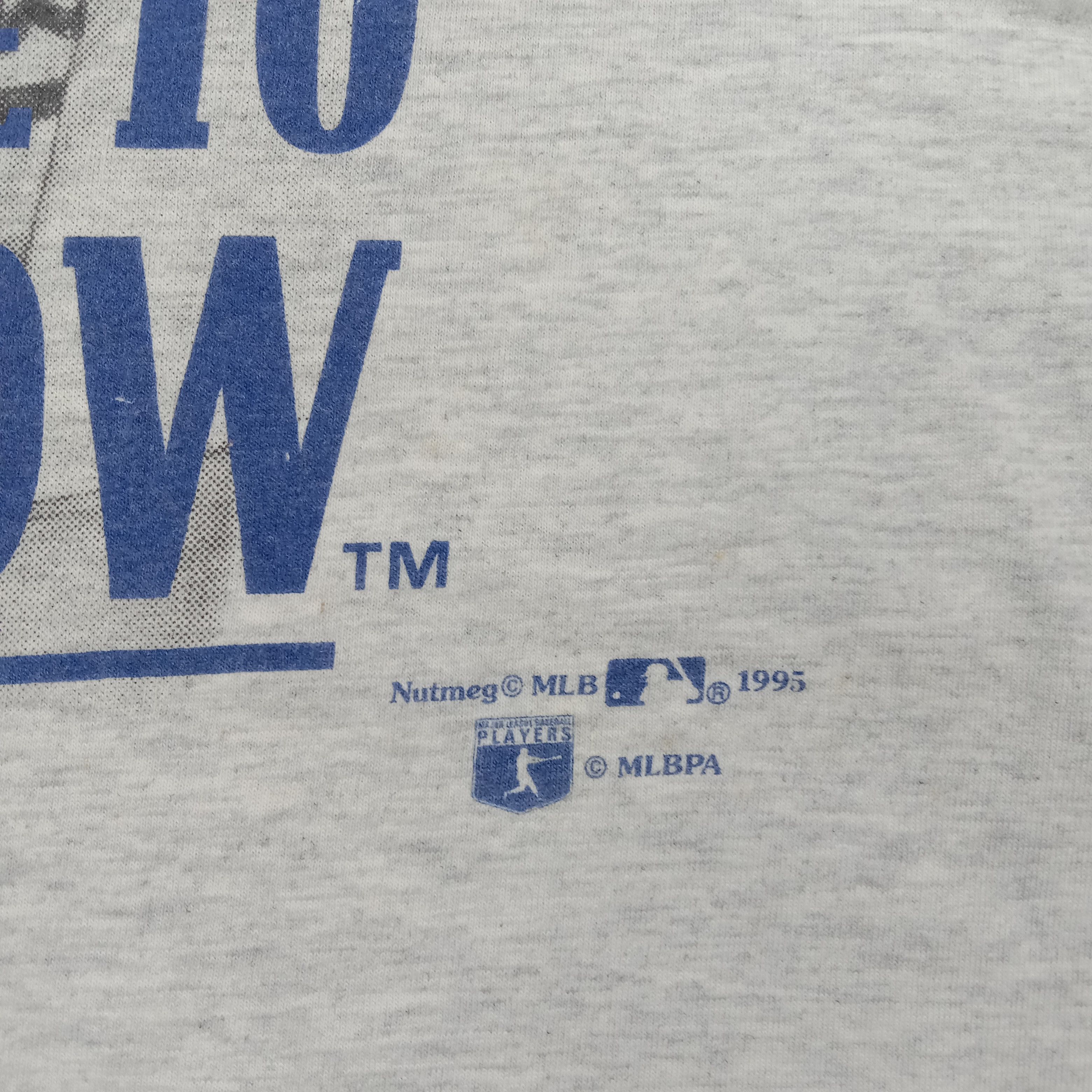 Nutmeg Nutmeg 90s MLB Hideo Nomo LA Dodgers Tshirt C276N6 Size US L / EU 52-54 / 3 - 3 Thumbnail